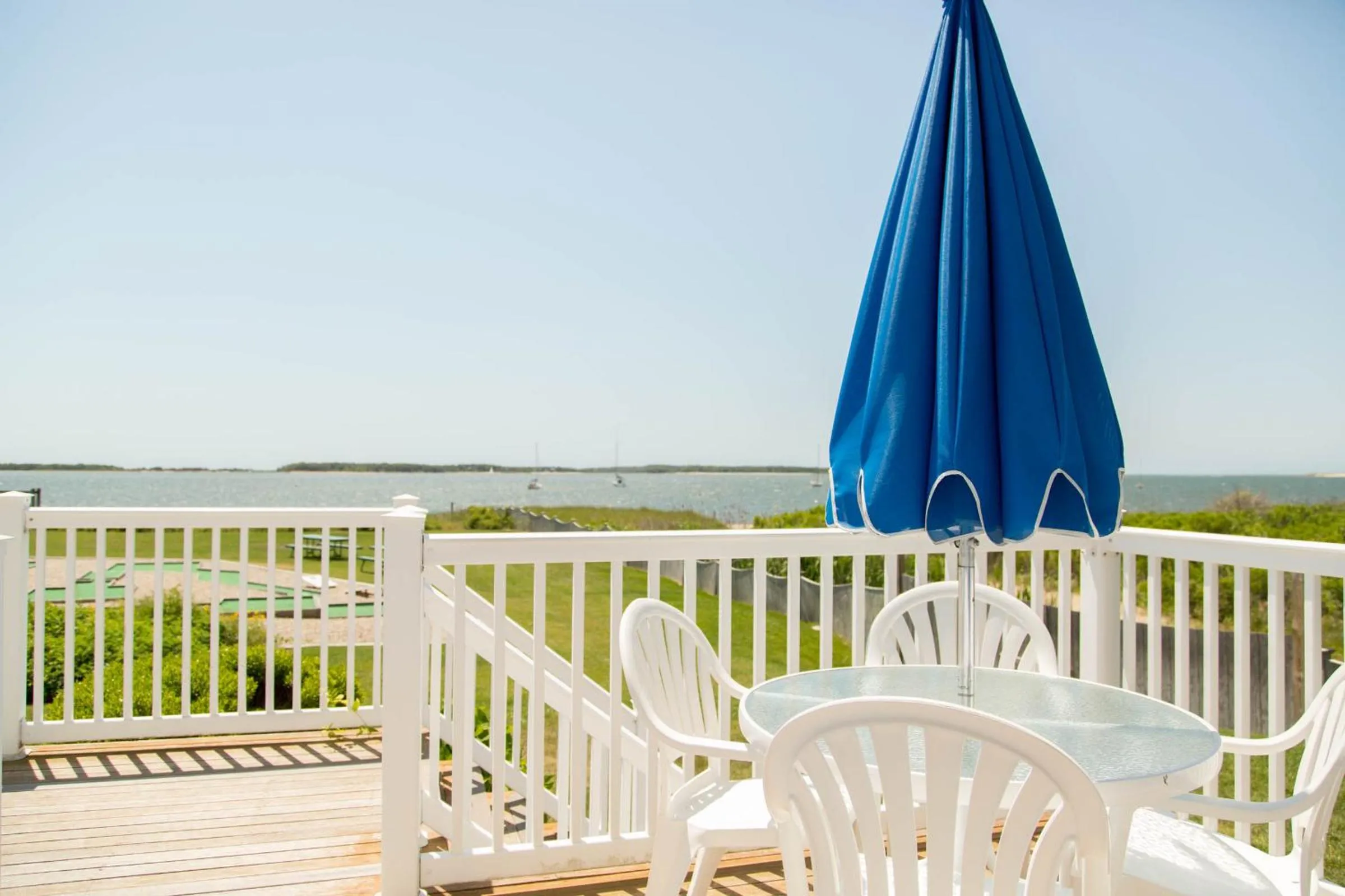 Patio in Green Harbor Resort