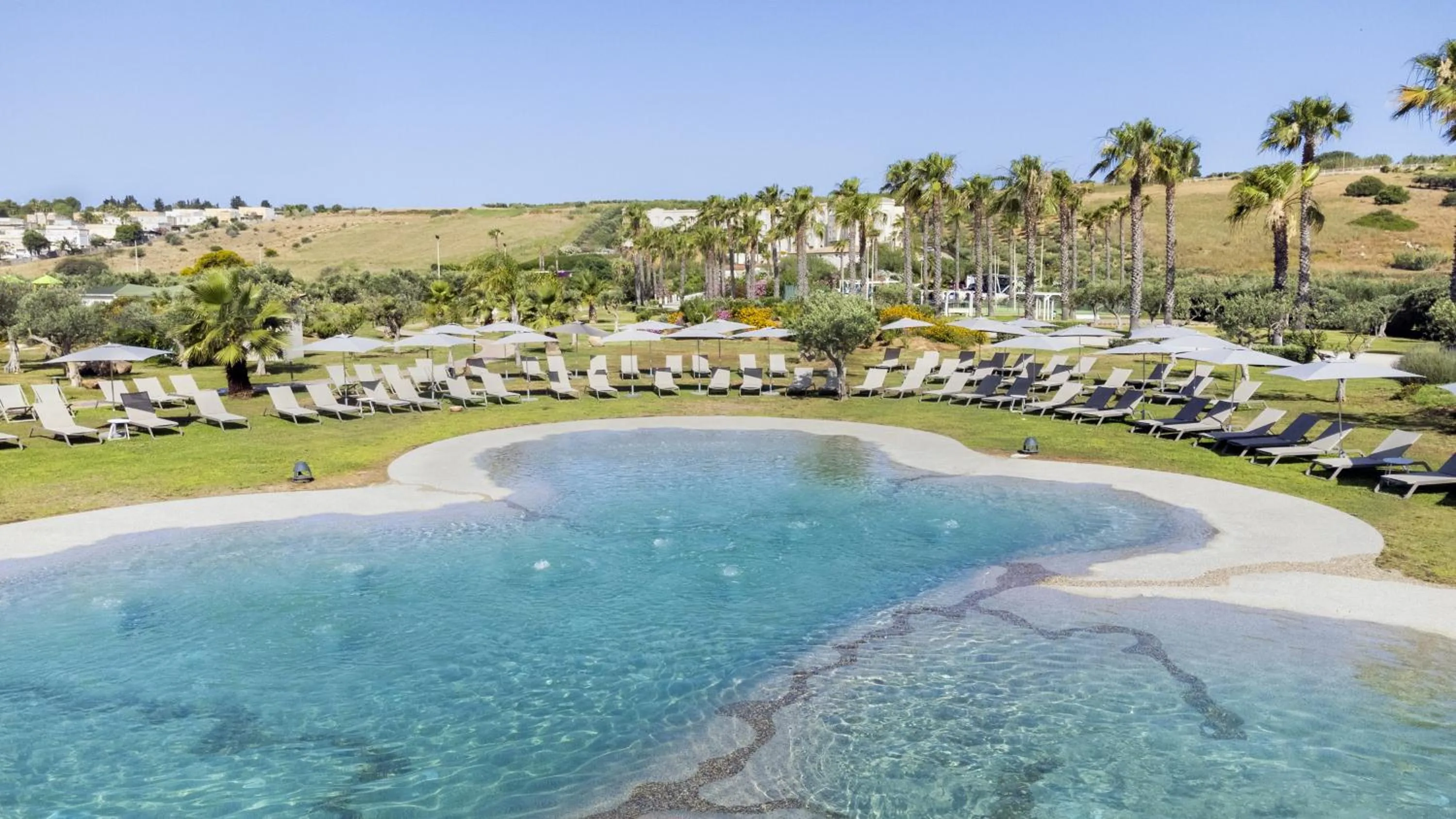 Swimming pool, Bird's-eye View in Costanza Charme Club