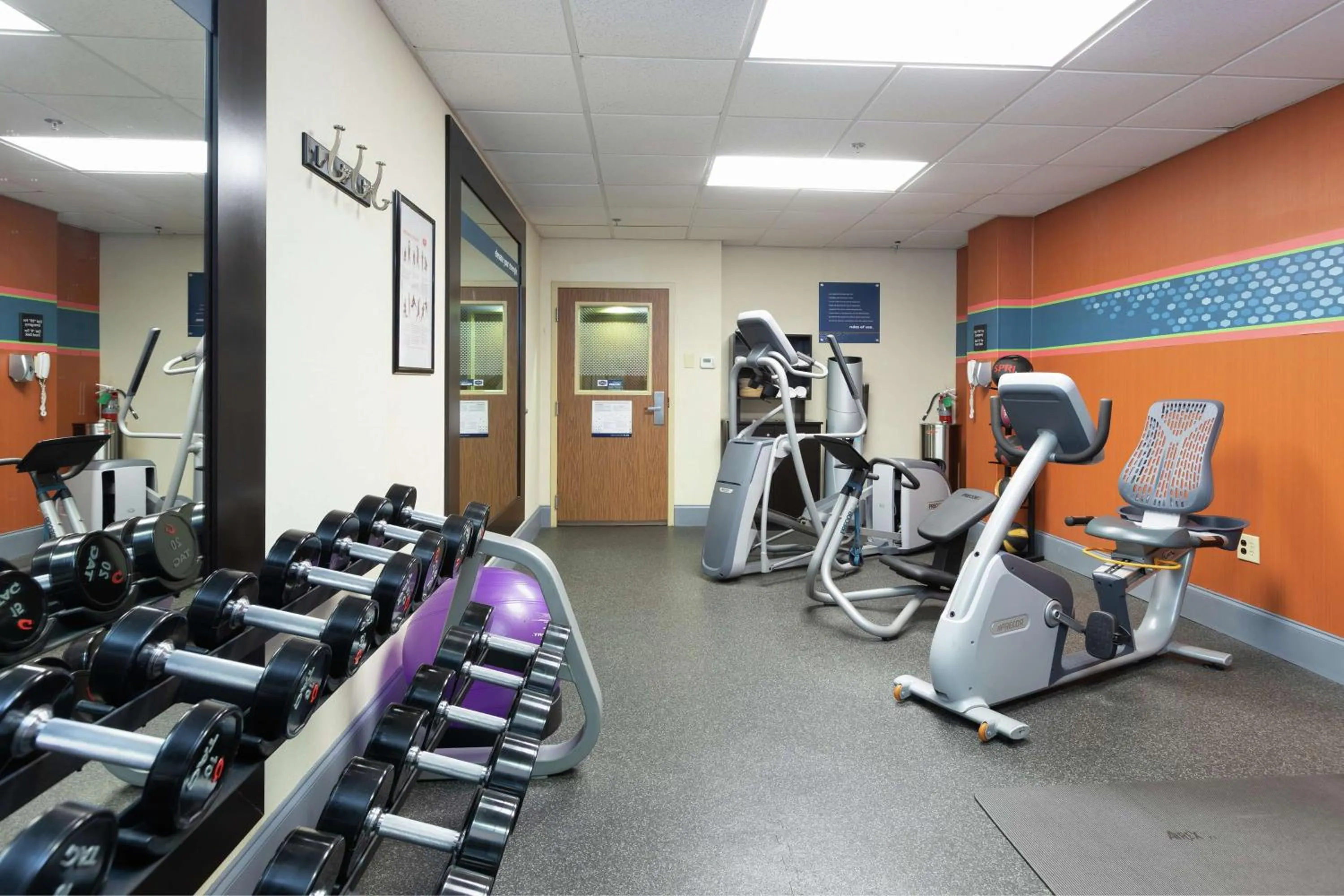 Fitness centre/facilities in Hampton Inn Houma