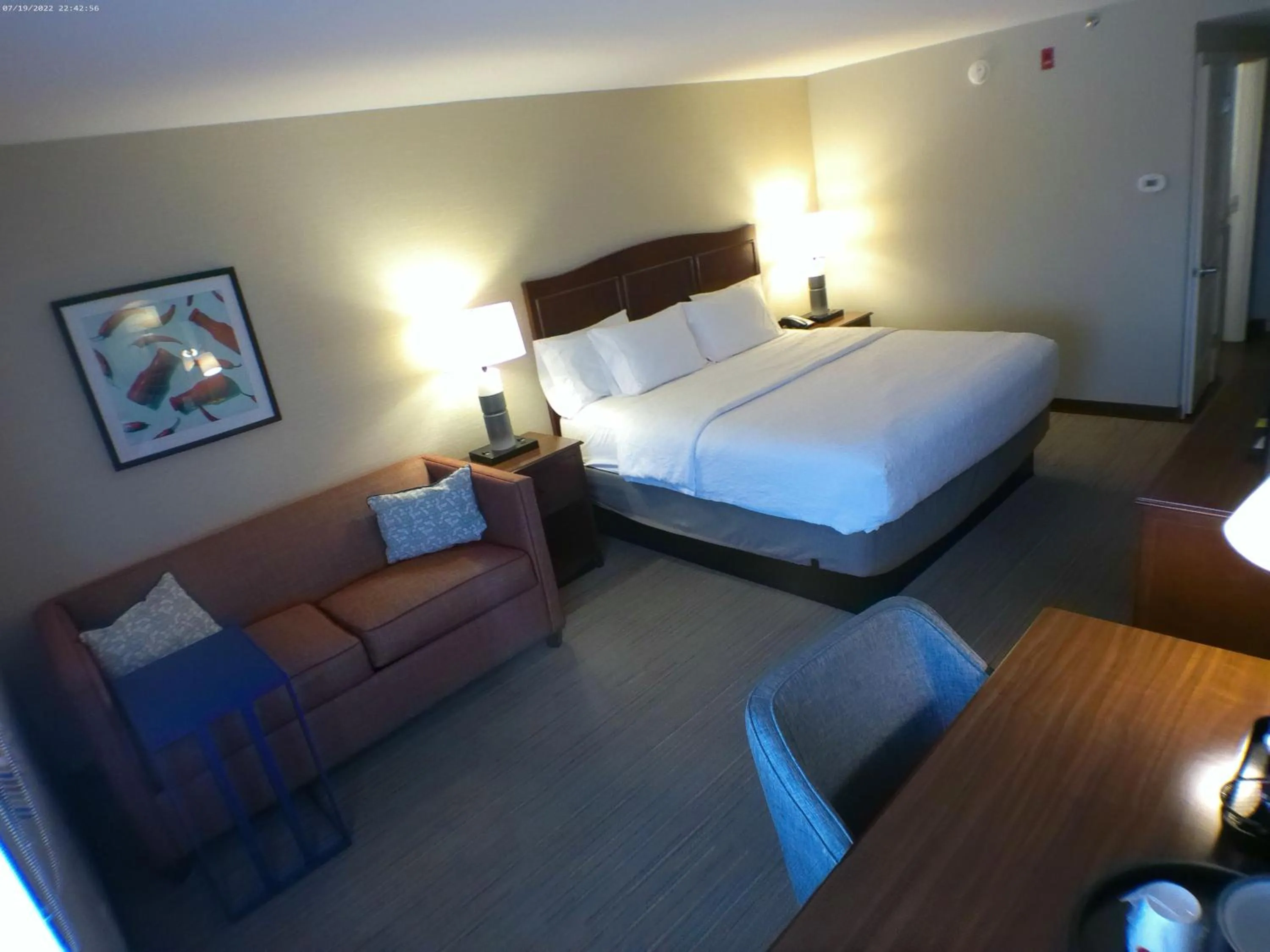 Bed in Hampton Inn Houma