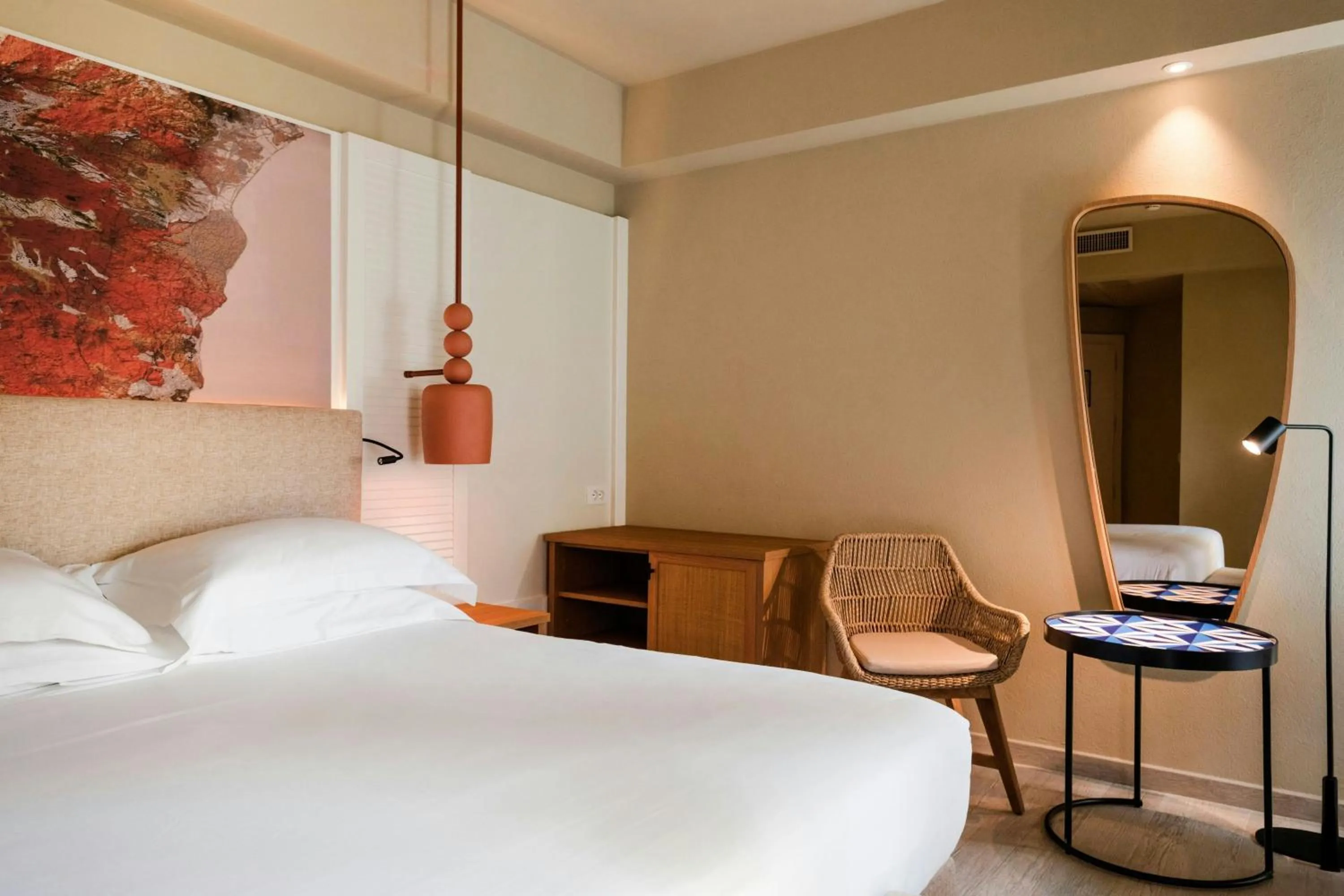 Photo of the whole room, Bed in Mangia's Brucoli, Sicily, Autograph Collection