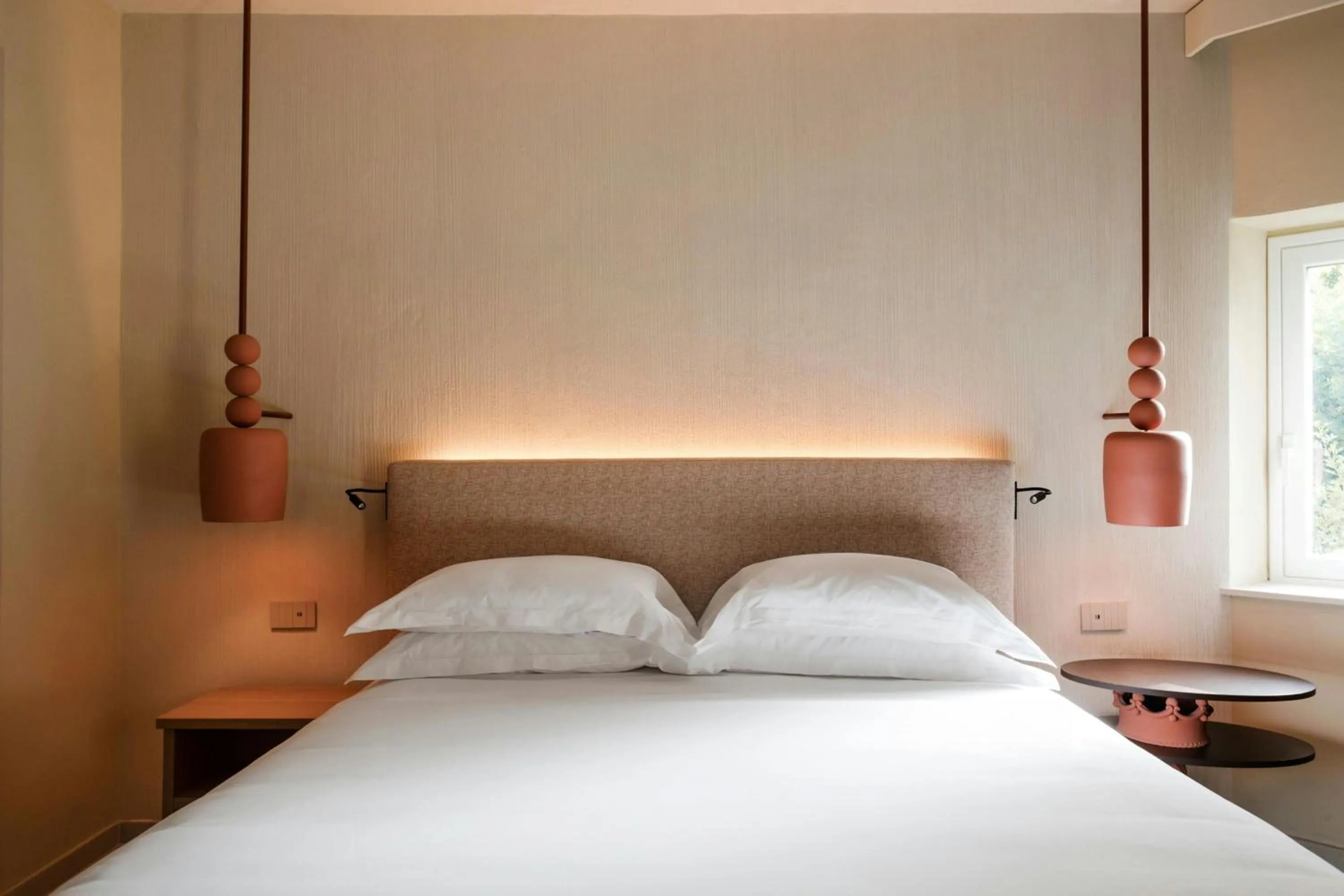 Photo of the whole room, Bed in Mangia's Brucoli, Sicily, Autograph Collection