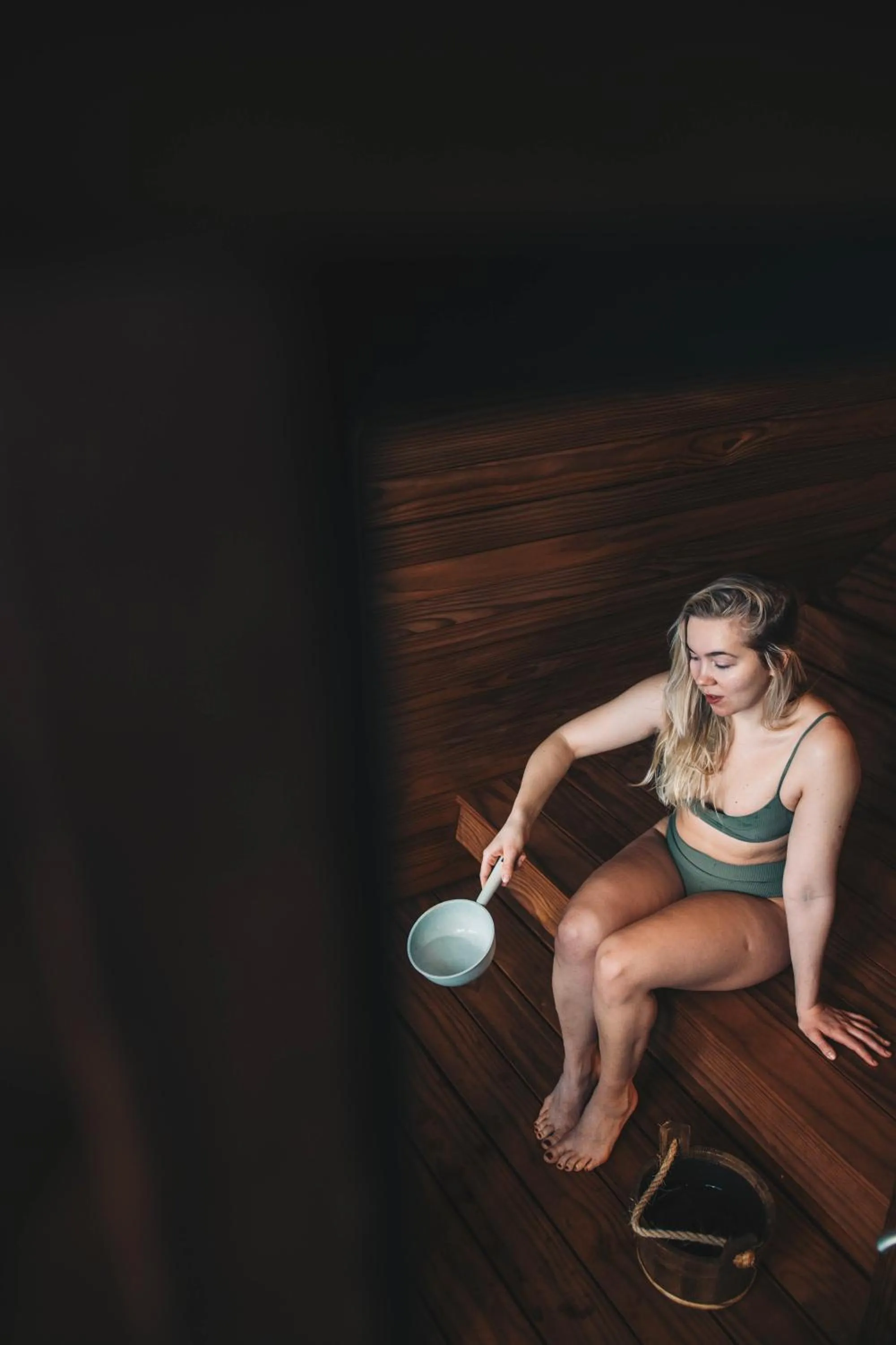 Sauna in Tundrea Holiday Resort