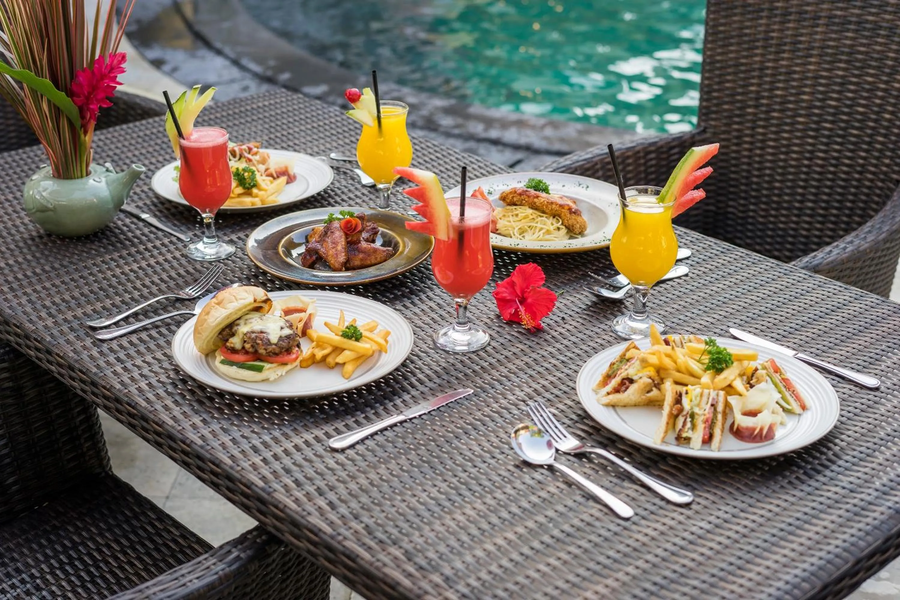 Food close-up in Royal Hotel and Villa Bali