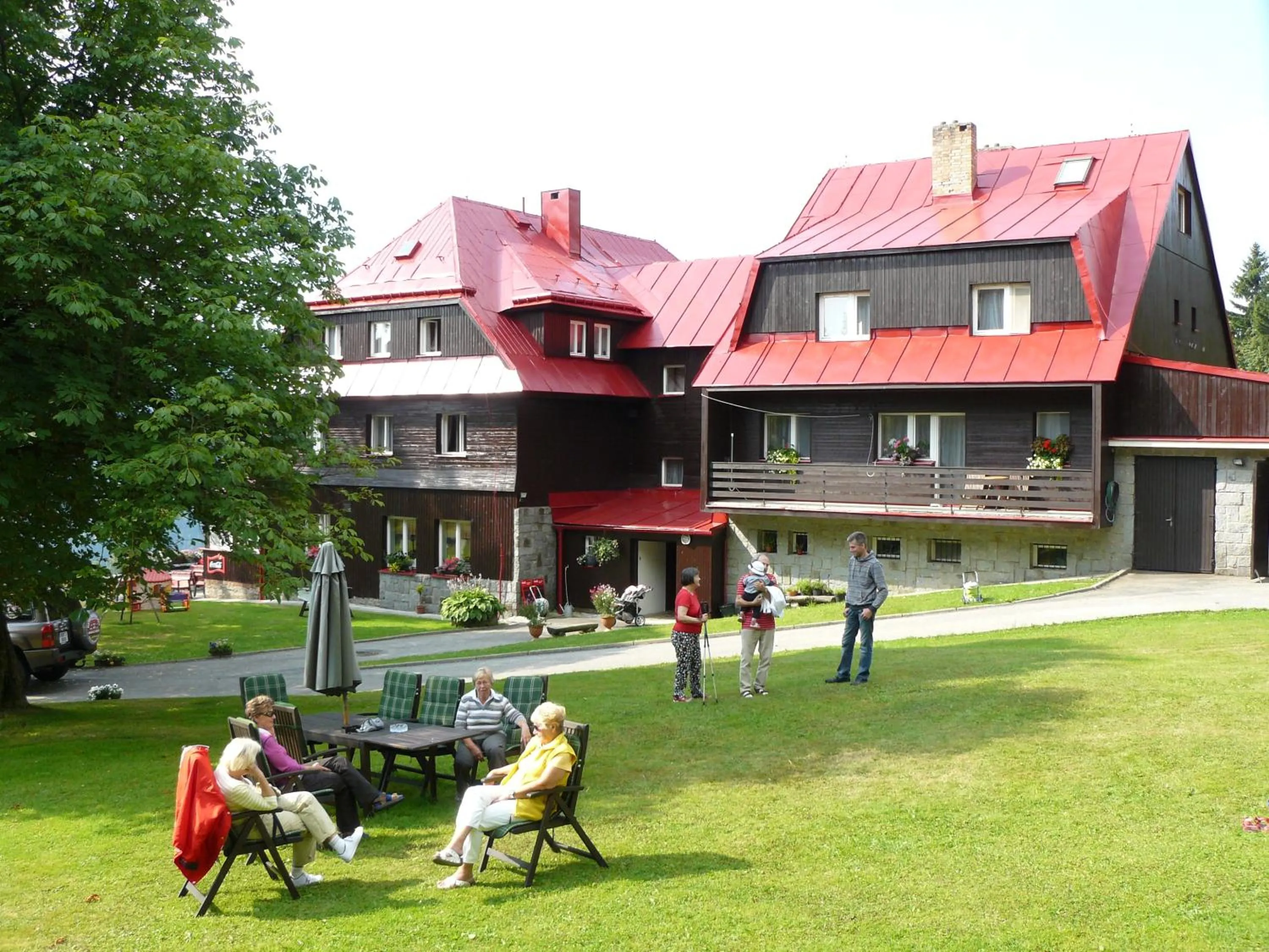 Garden in Hotel Bouda Jana