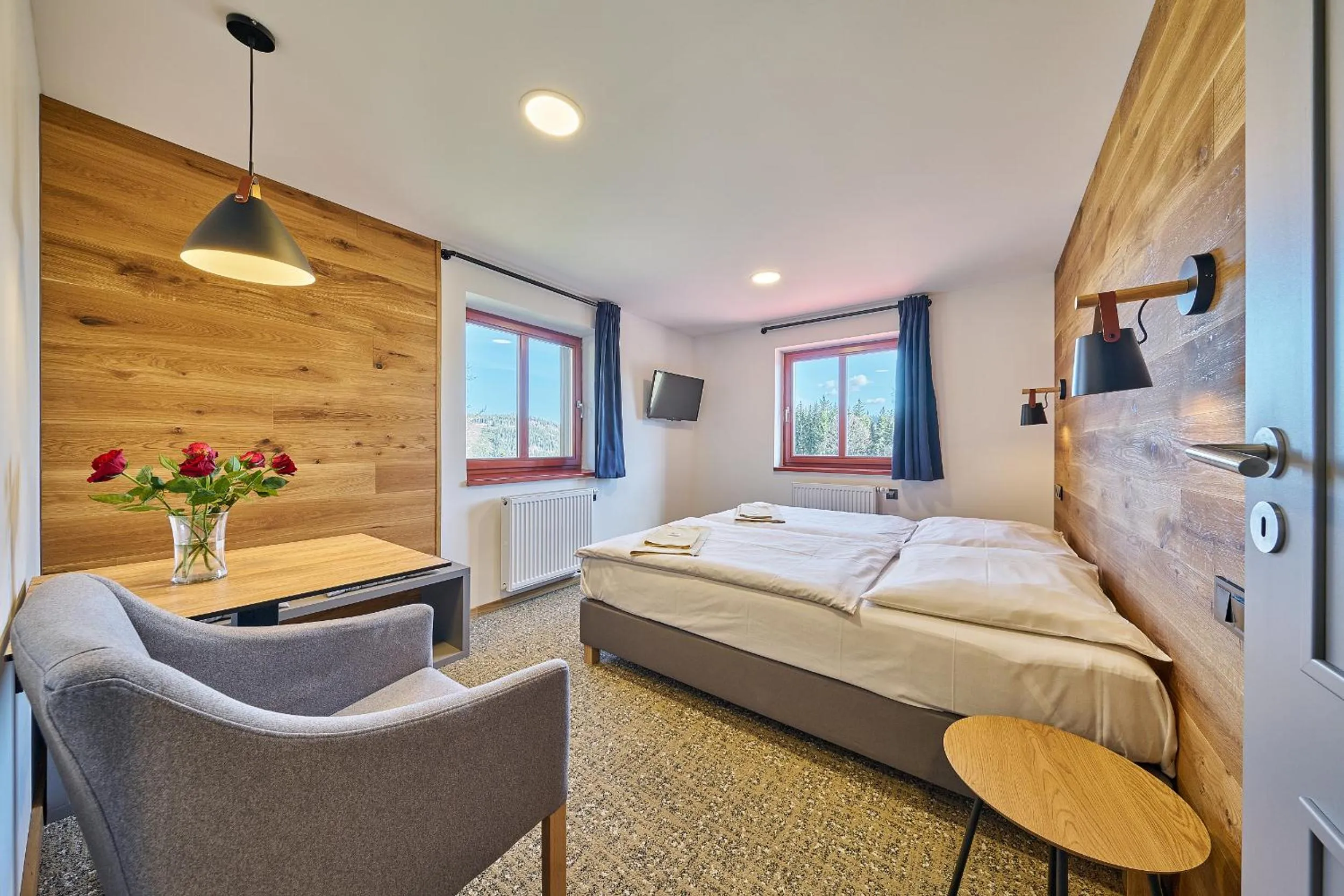 Bed in Hotel Bouda Jana