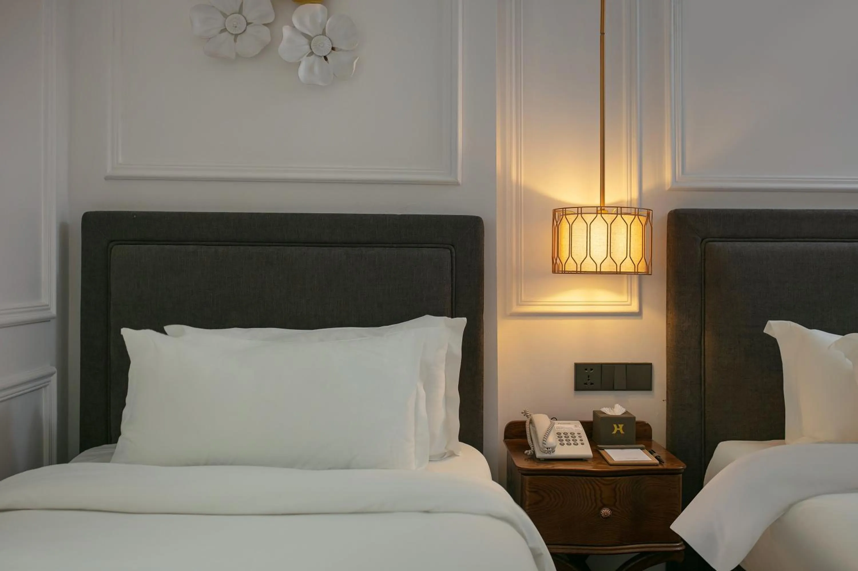 Bed in Hanoi Allure Hotel