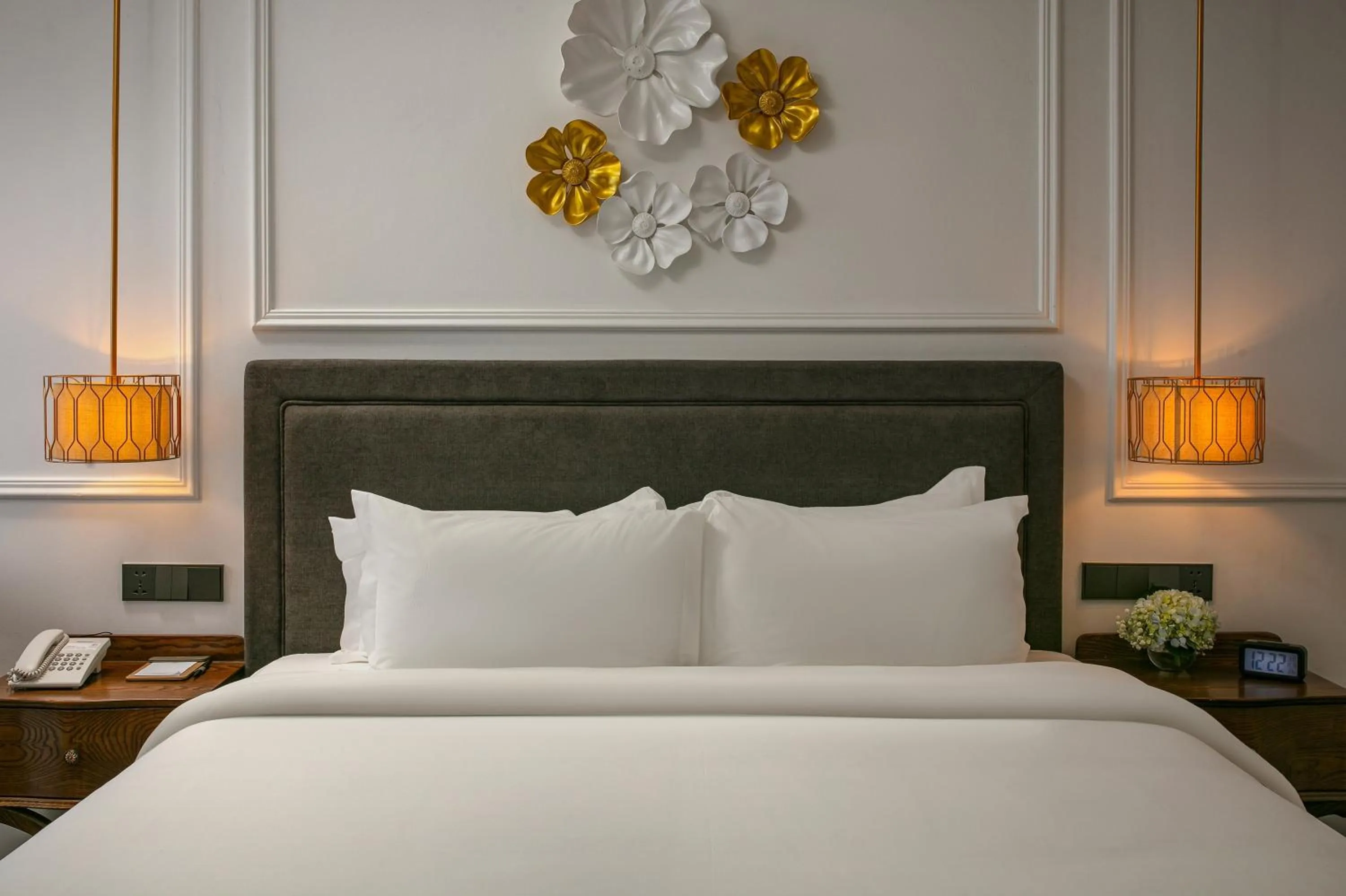 Bed in Hanoi Allure Hotel