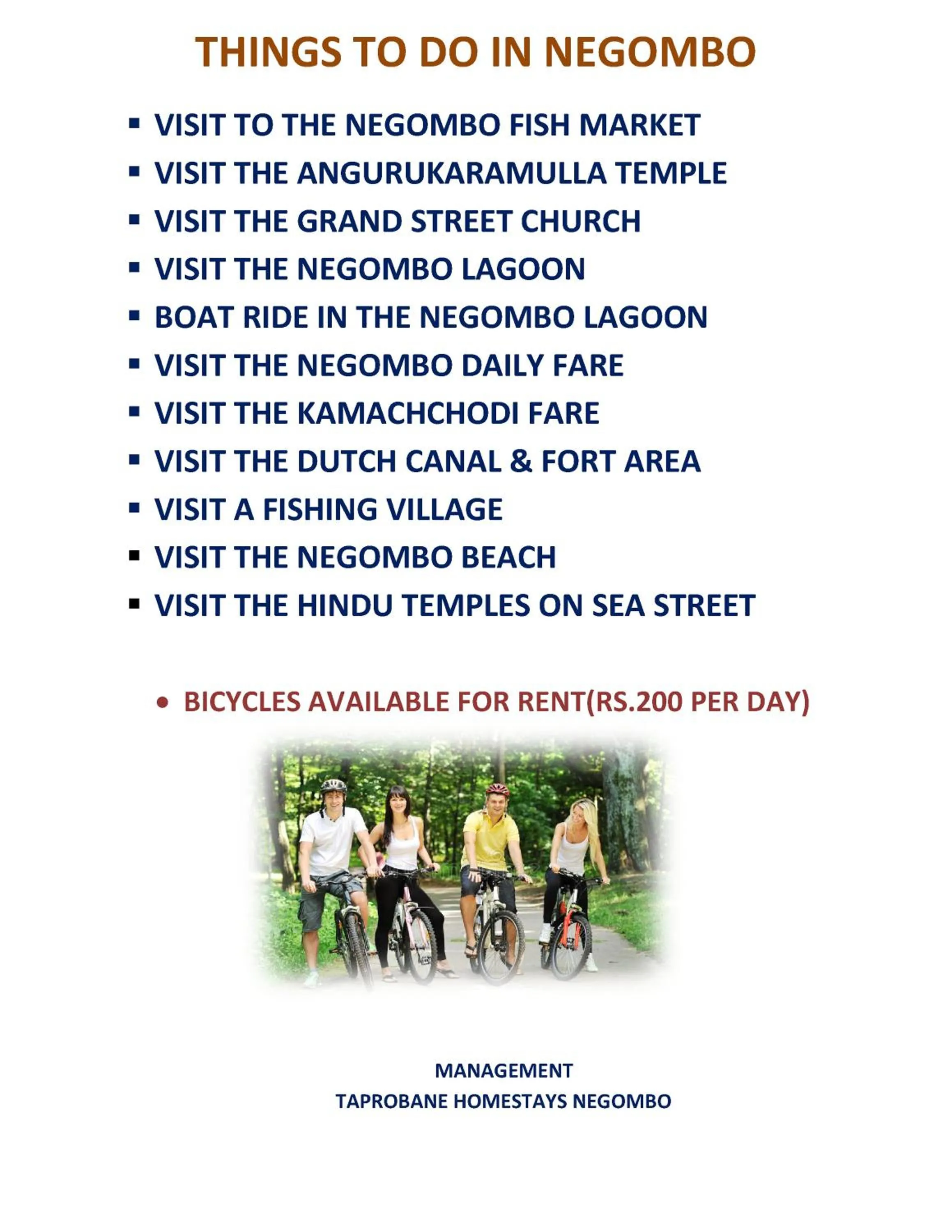 Cycling in Mama's Hostel by Taprobane