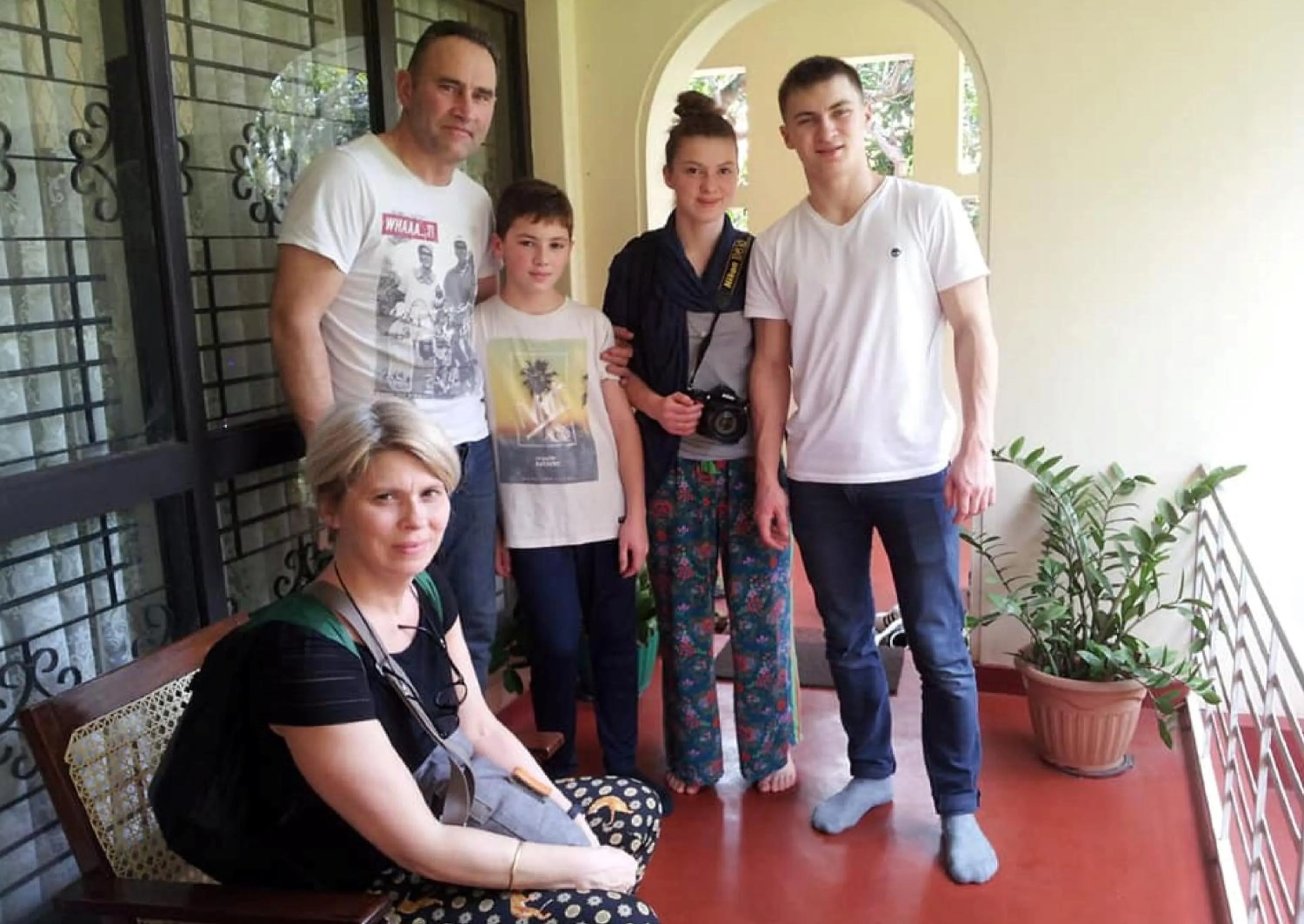 Patio in Mama's Hostel by Taprobane