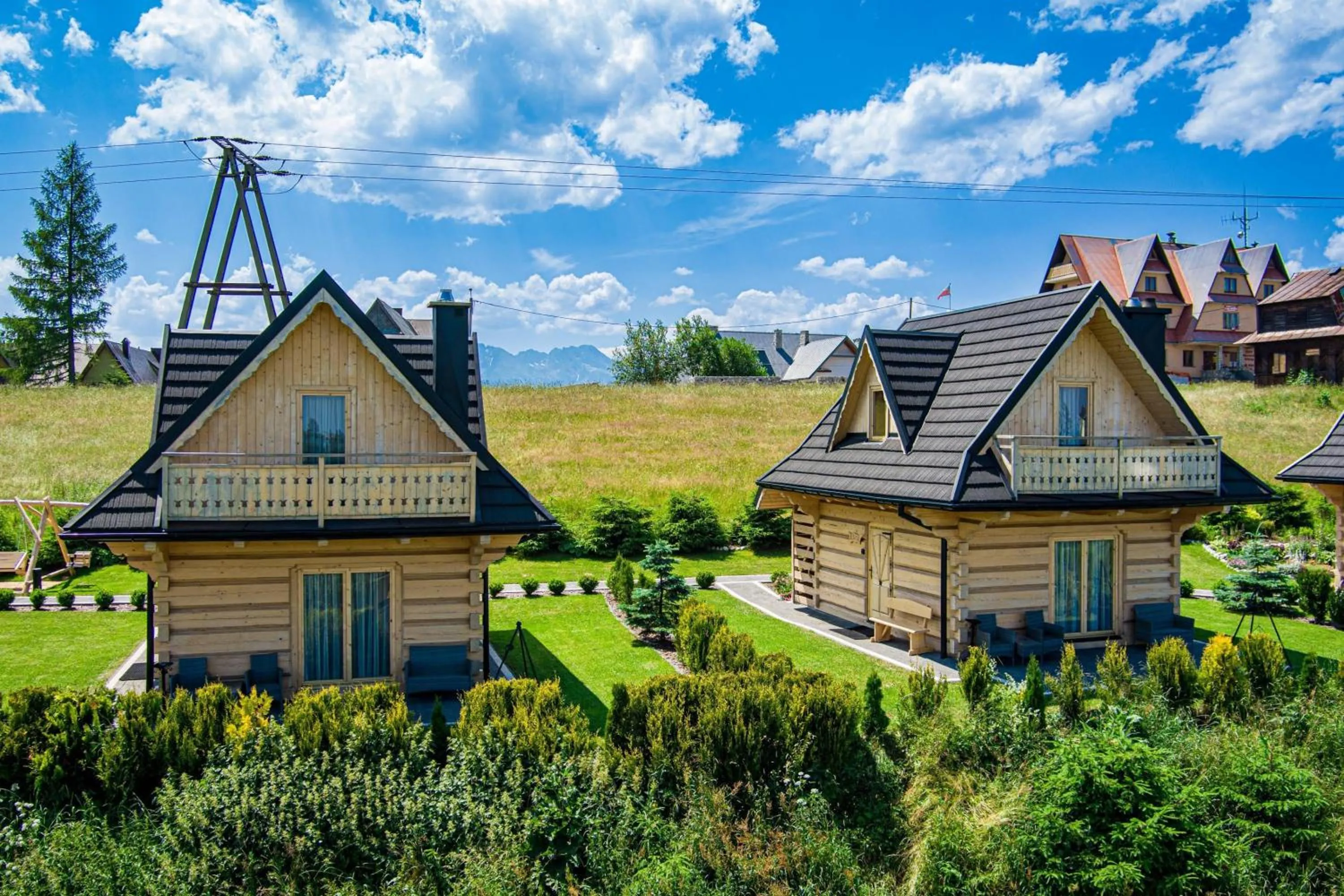 Garden in Domki Górskie Janosik, Kwicoł i Pyzdra Jacuzzi, Sauna