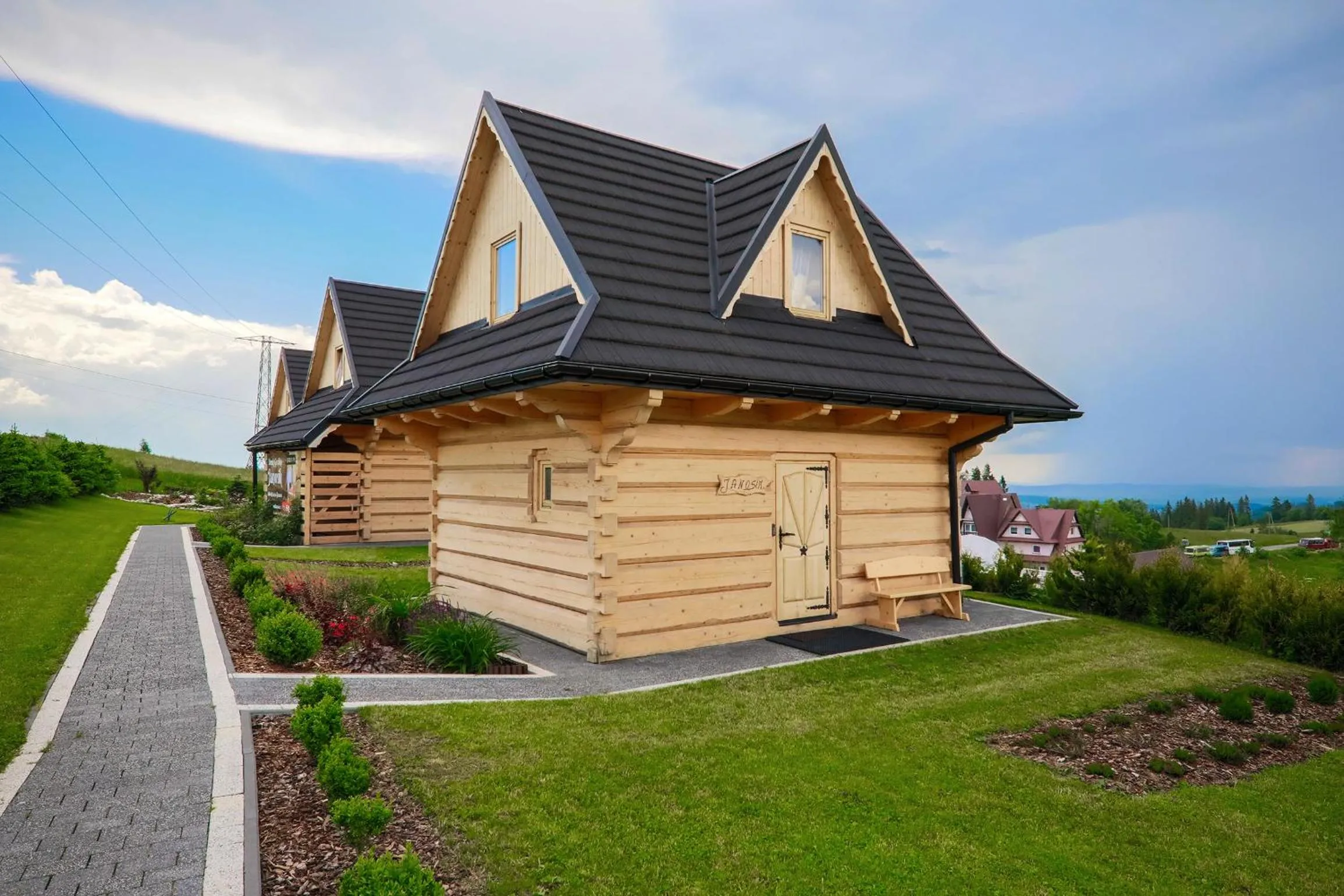Property building in Domki Górskie Janosik, Kwicoł i Pyzdra Jacuzzi, Sauna