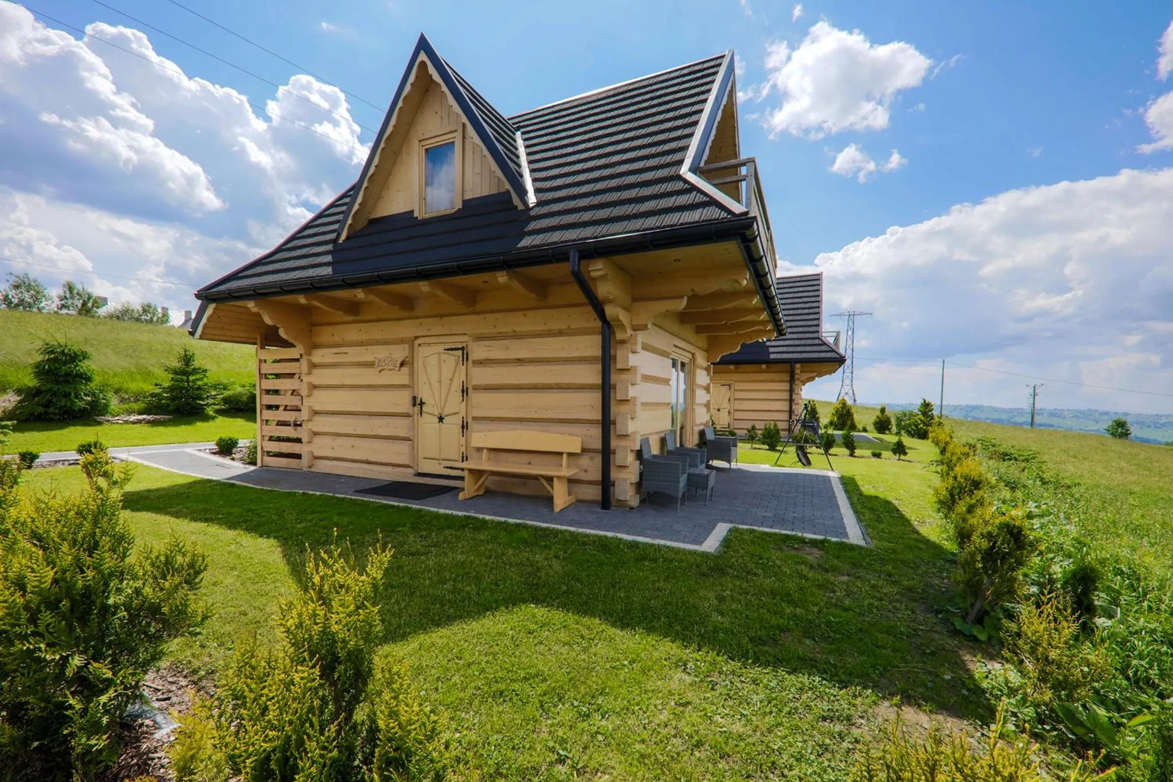 Garden in Domki Górskie Janosik, Kwicoł i Pyzdra Jacuzzi, Sauna