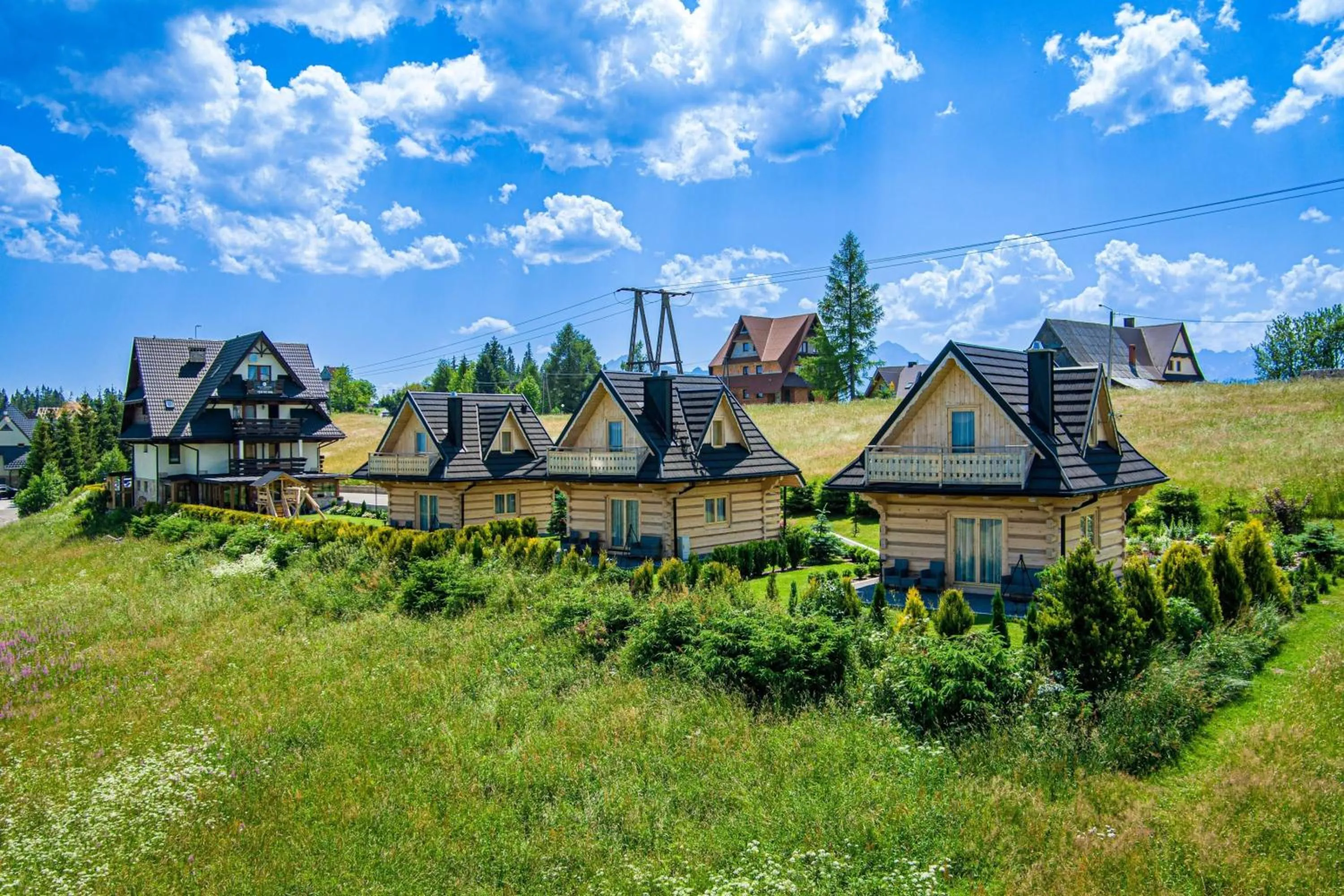 Property building in Domki Górskie Janosik, Kwicoł i Pyzdra Jacuzzi, Sauna