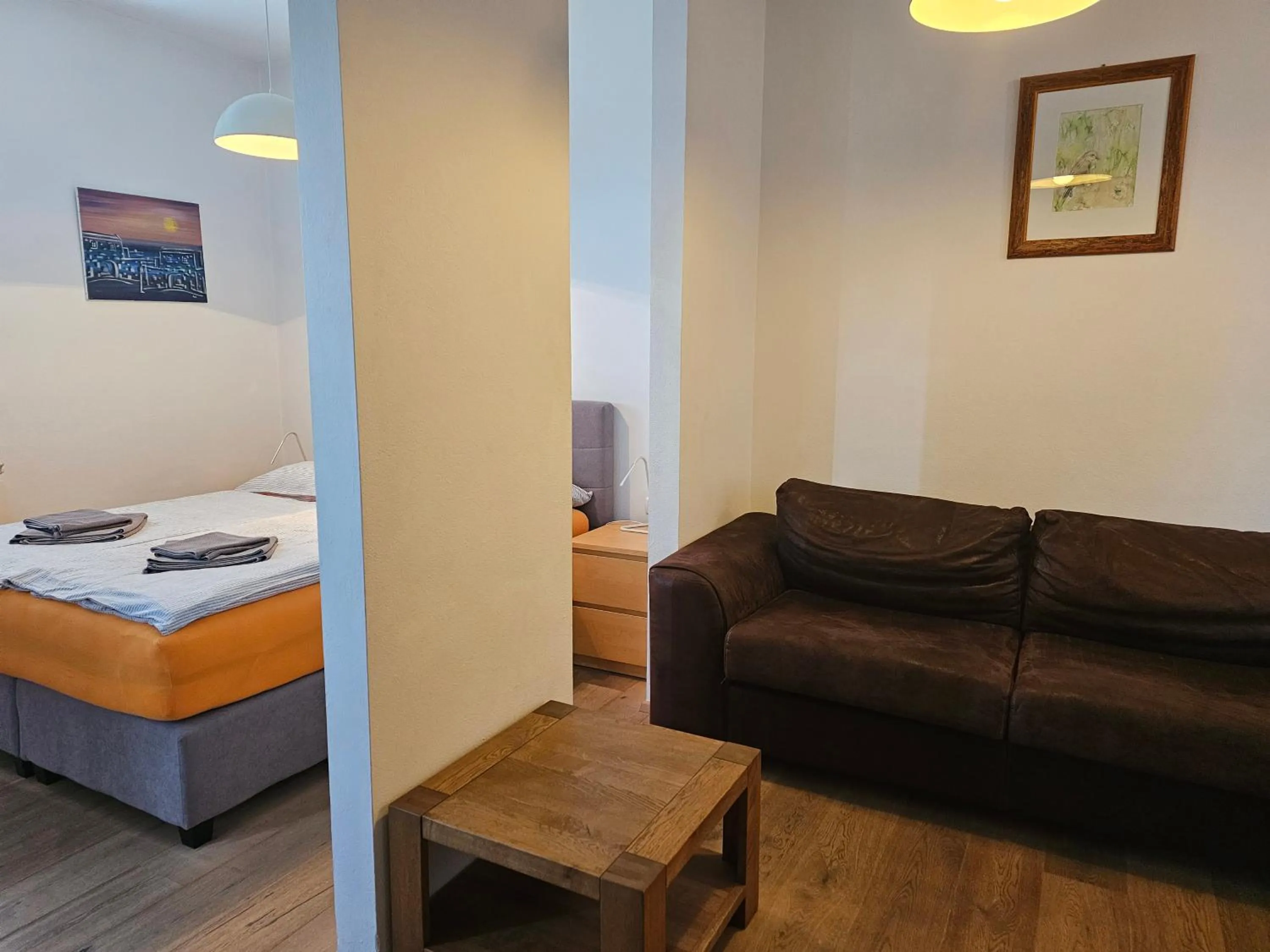 Bed in BC Better Choice Apartments with Central Heating