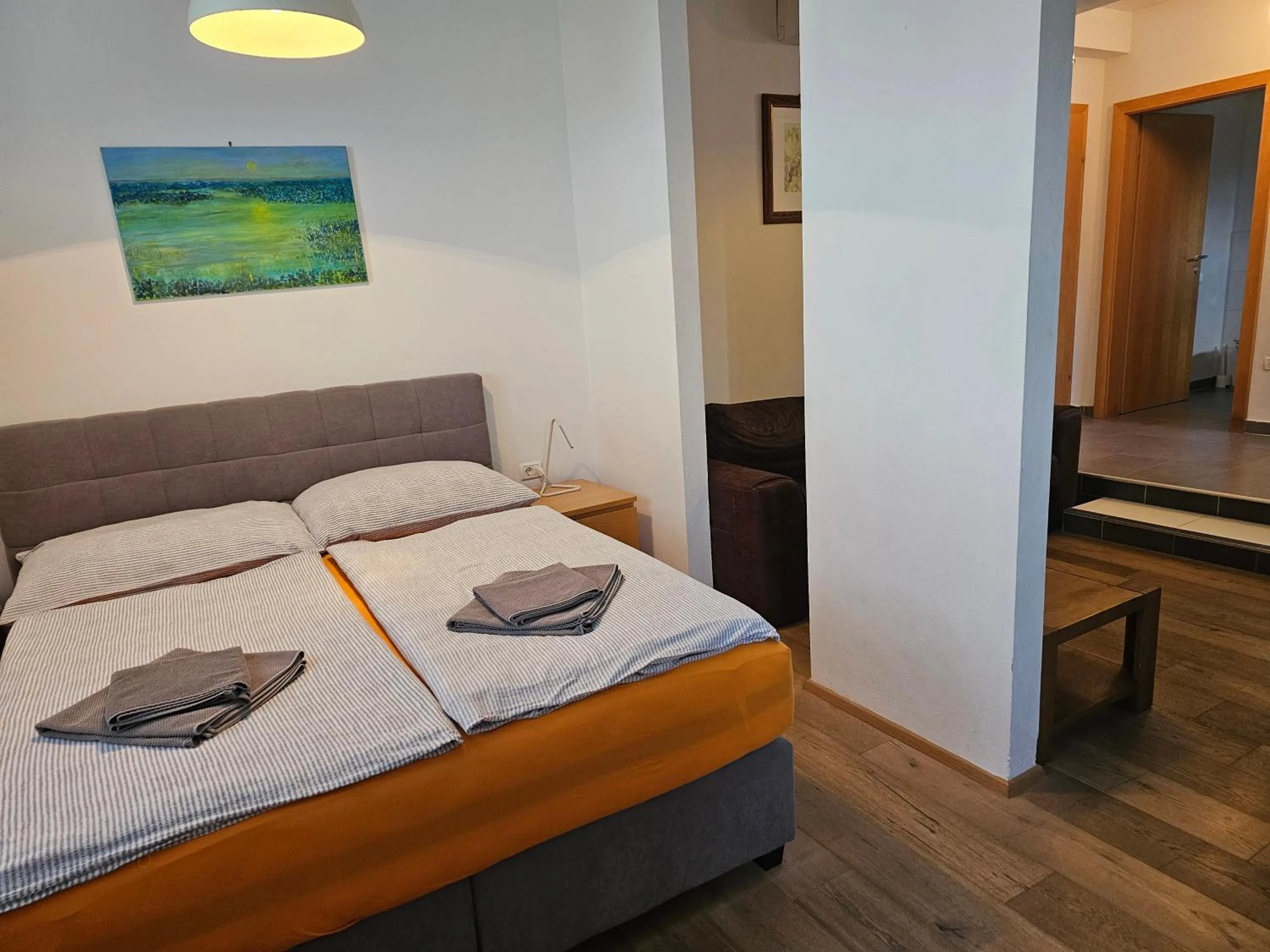 Bed in BC Better Choice Apartments with Central Heating