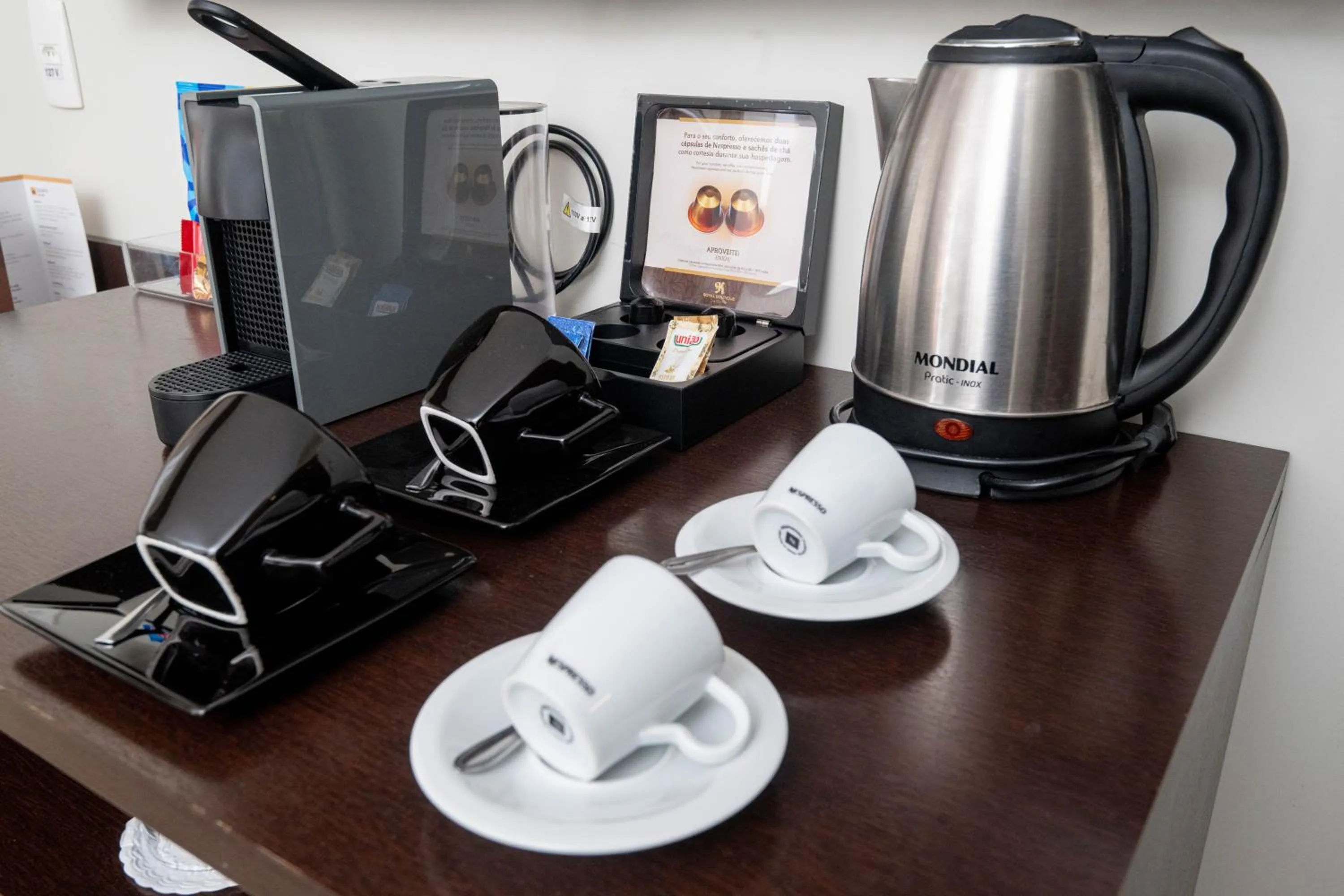 Coffee/tea facilities in Royal Collection Paulista