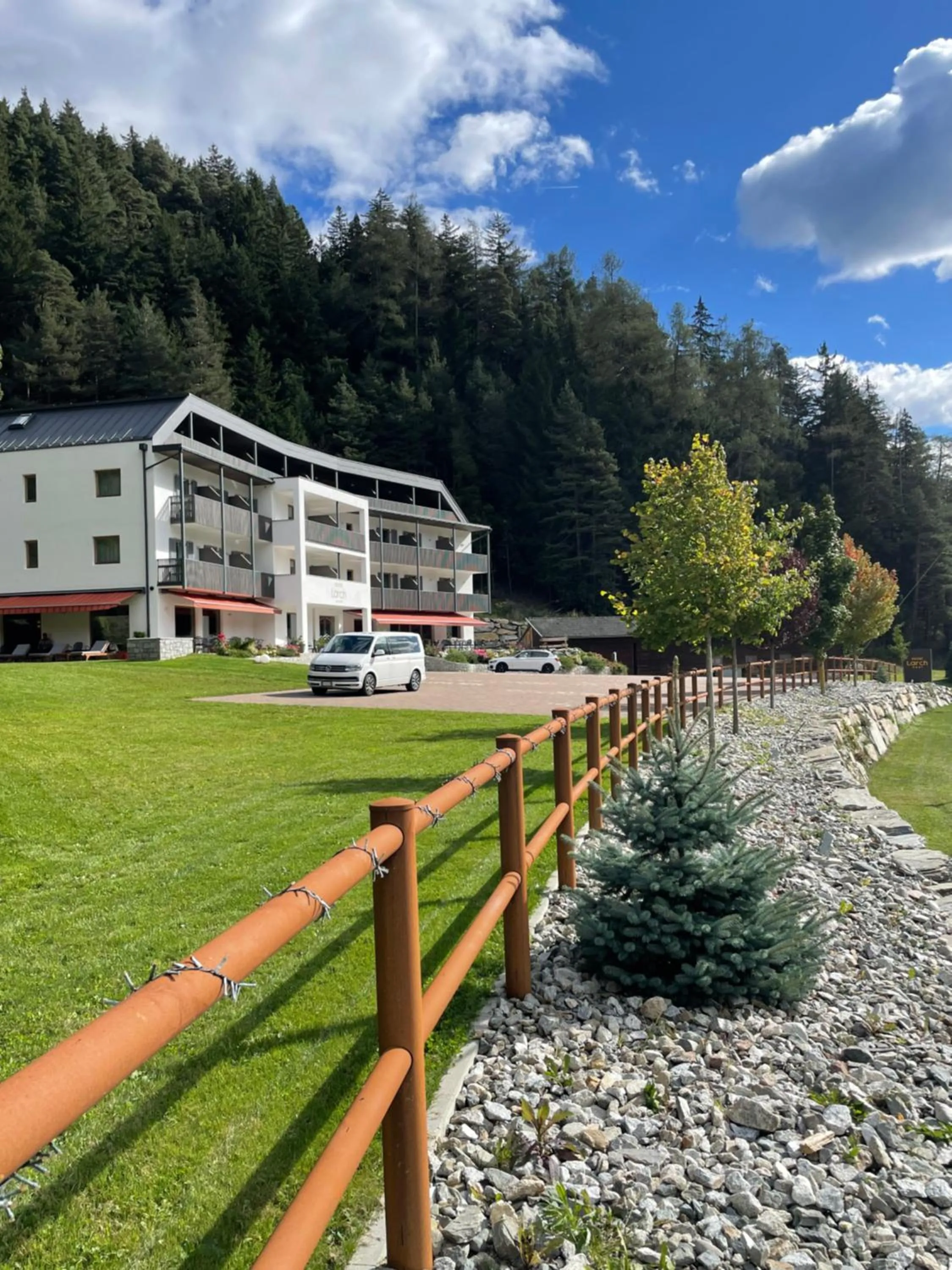 Garden view in Hotel Larch