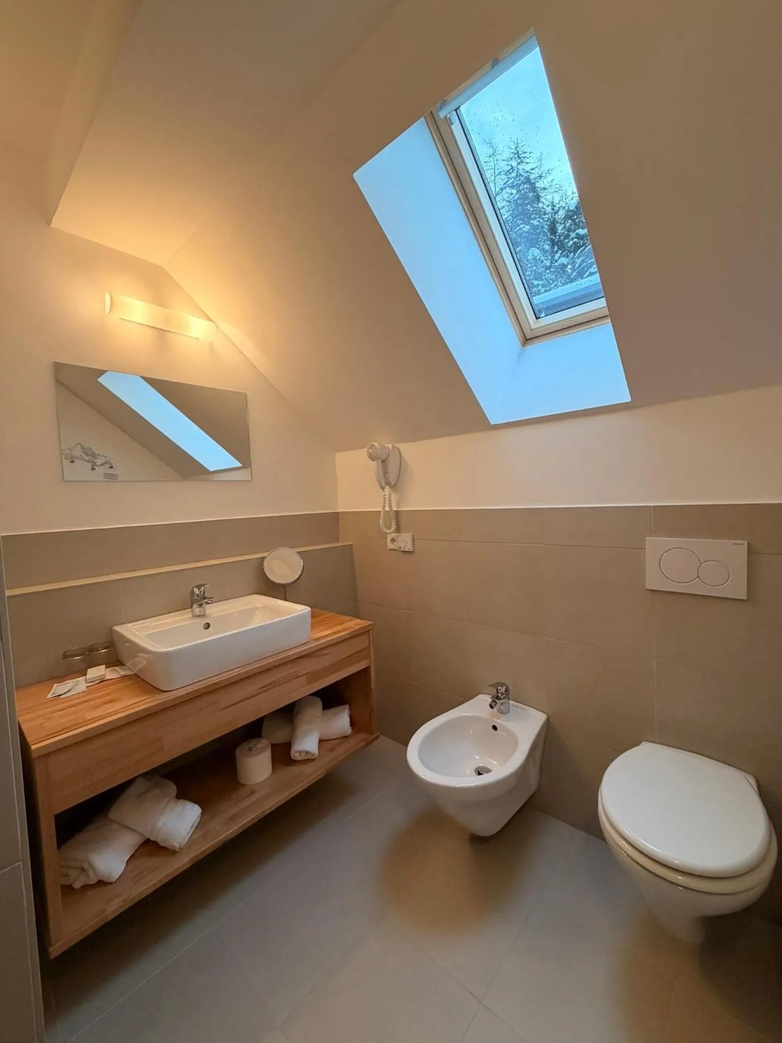 Bathroom in Hotel Larch