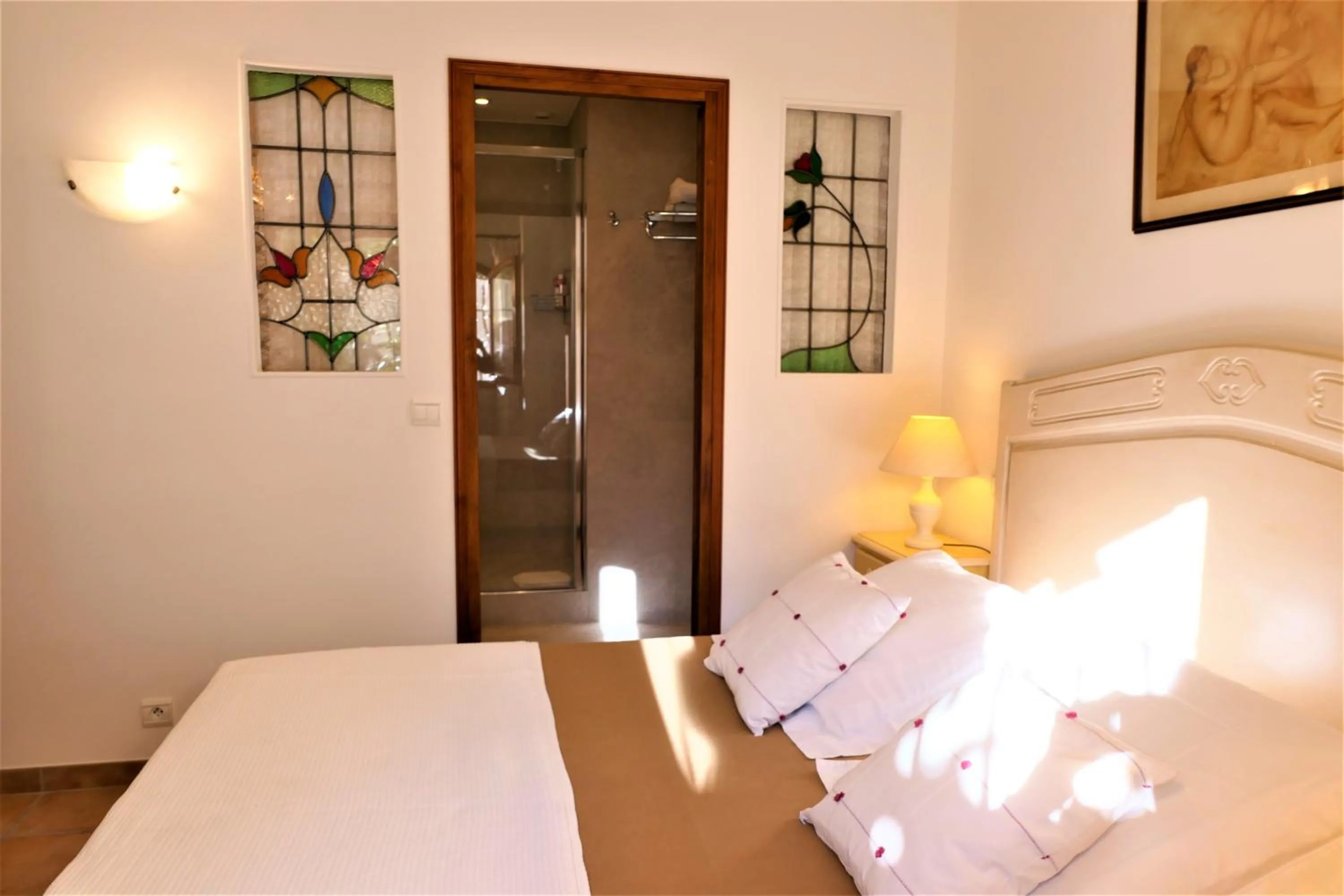 Bed in Gite les Citronniers