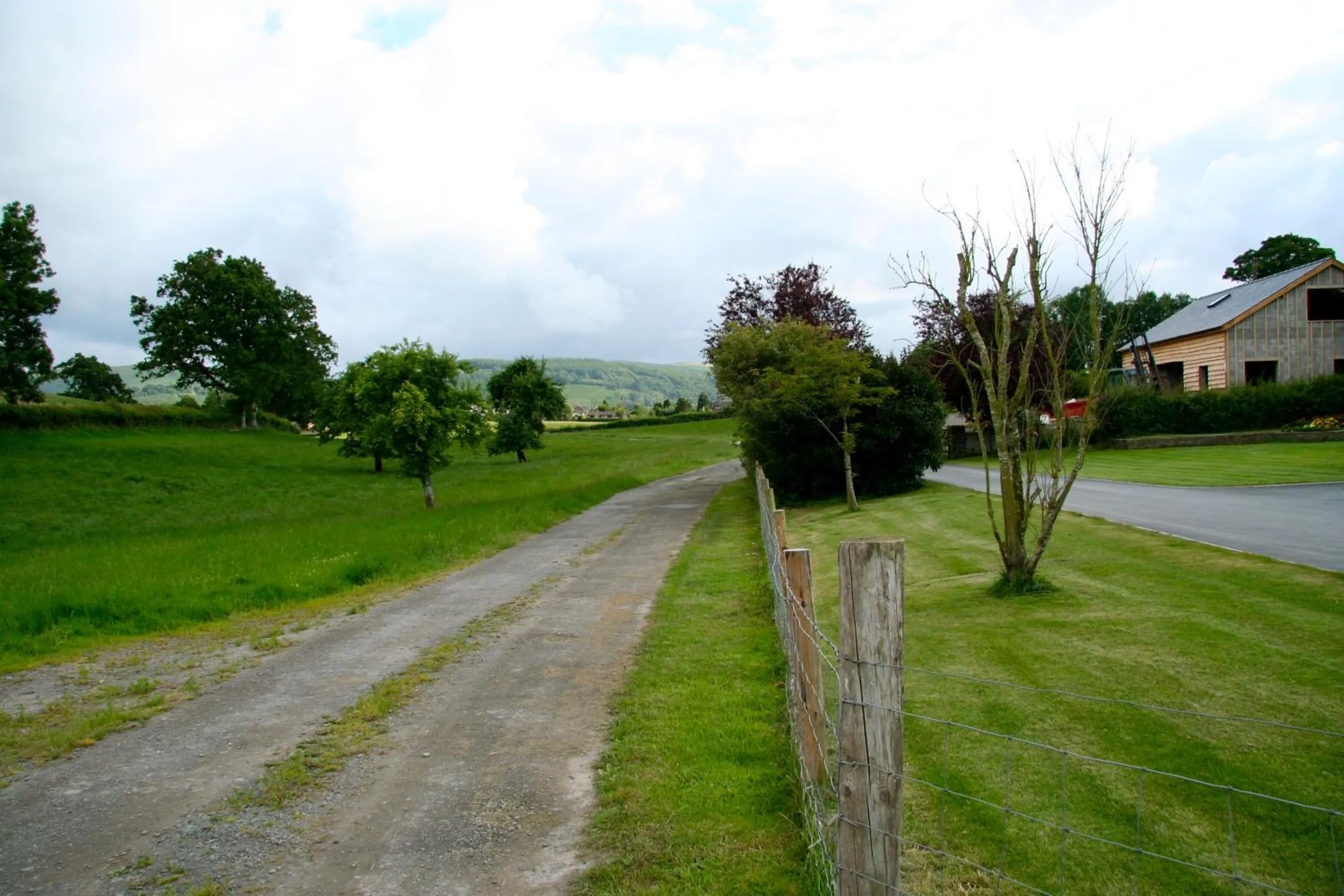 Garden view in Pwllgwilym B & B