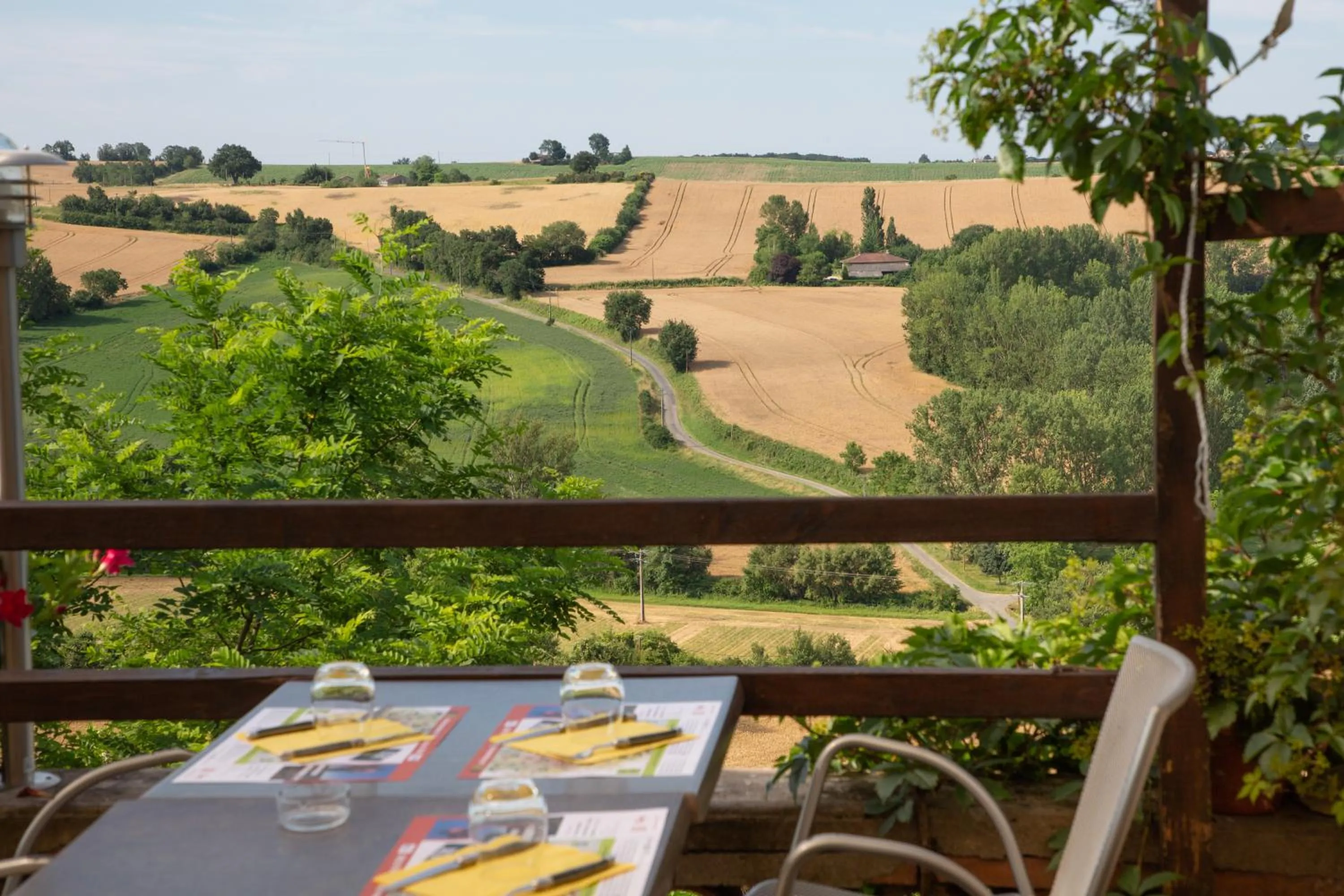Balcony/Terrace in Logis Hotels - Le relais des deux vallées - Hôtel et restaurant