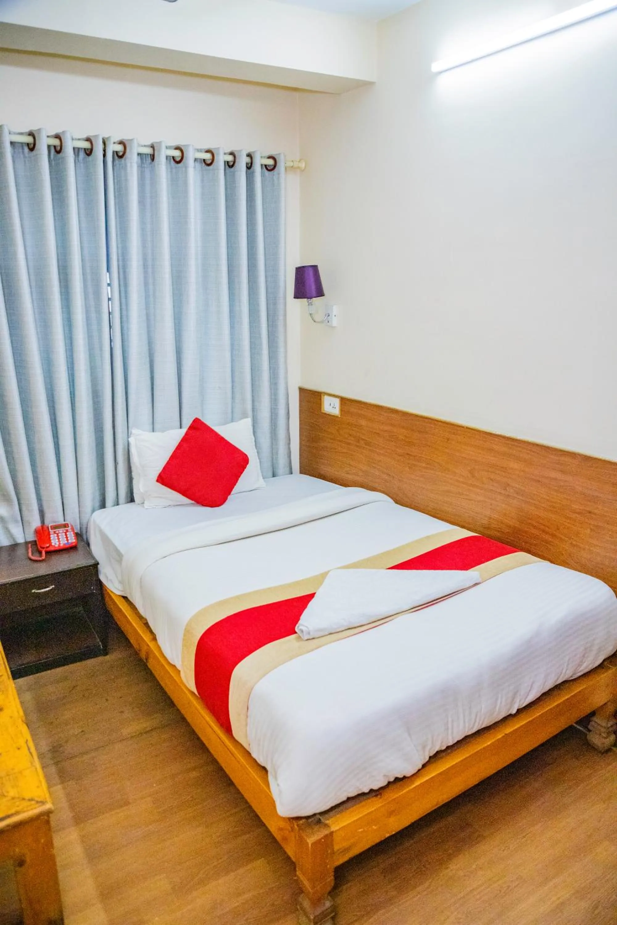 Bed in Doors Hotel Thamel