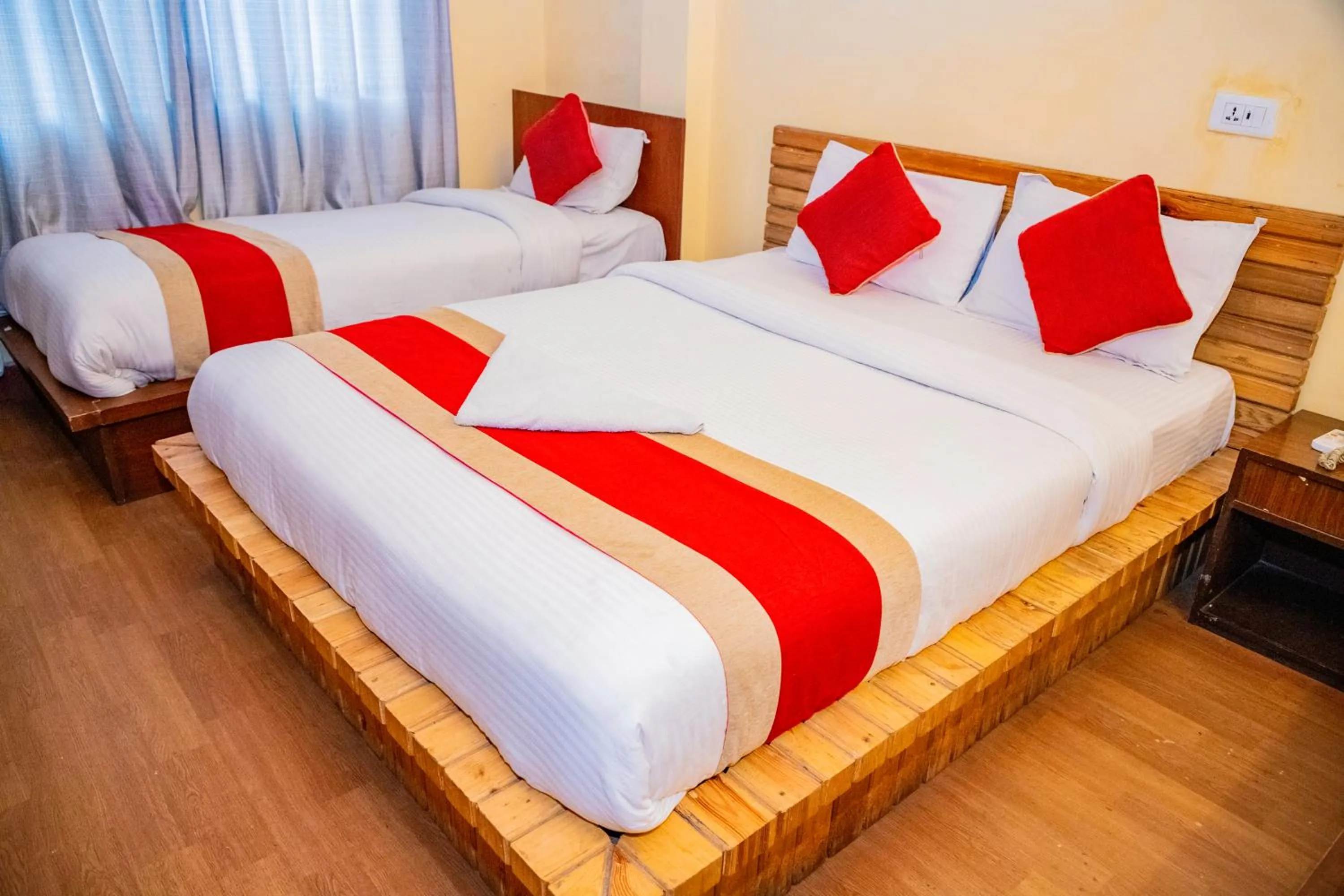 Bedroom, Bed in Doors Hotel Thamel