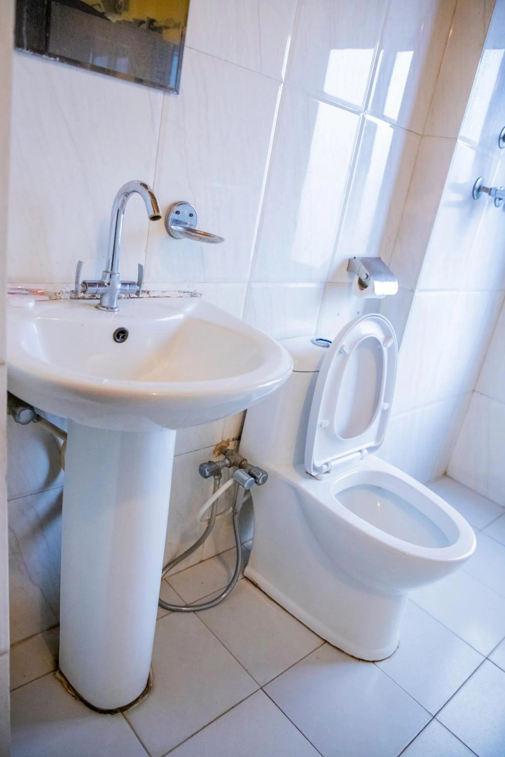 Shower in Doors Hotel Thamel