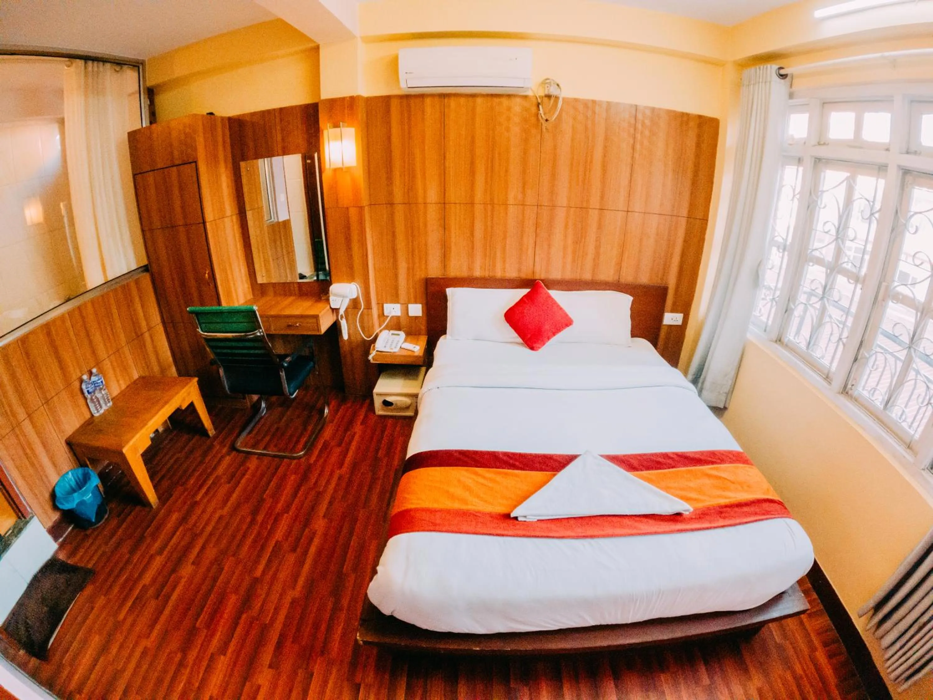 Bed in Doors Hotel Thamel