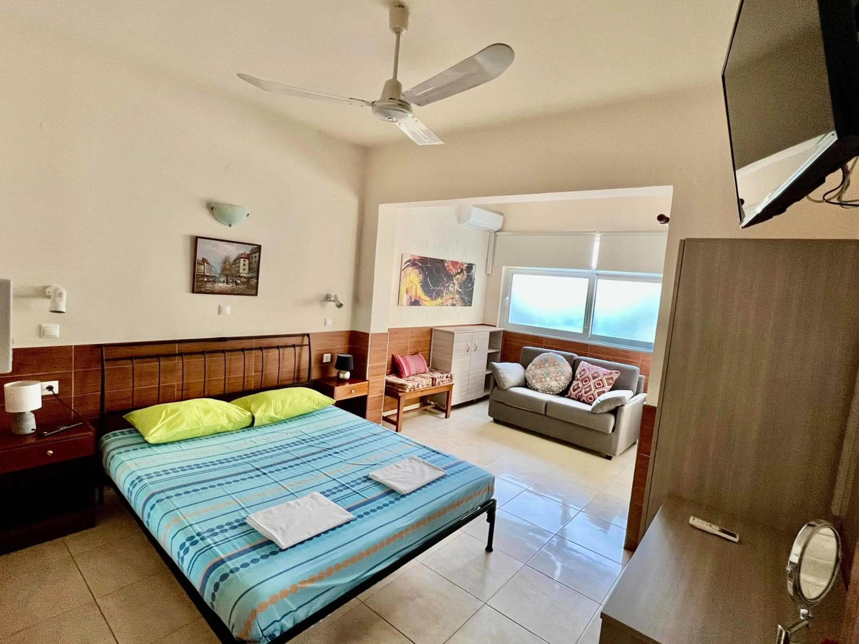 Bed in SCALA APARTS & STUDIOS - Rhodes