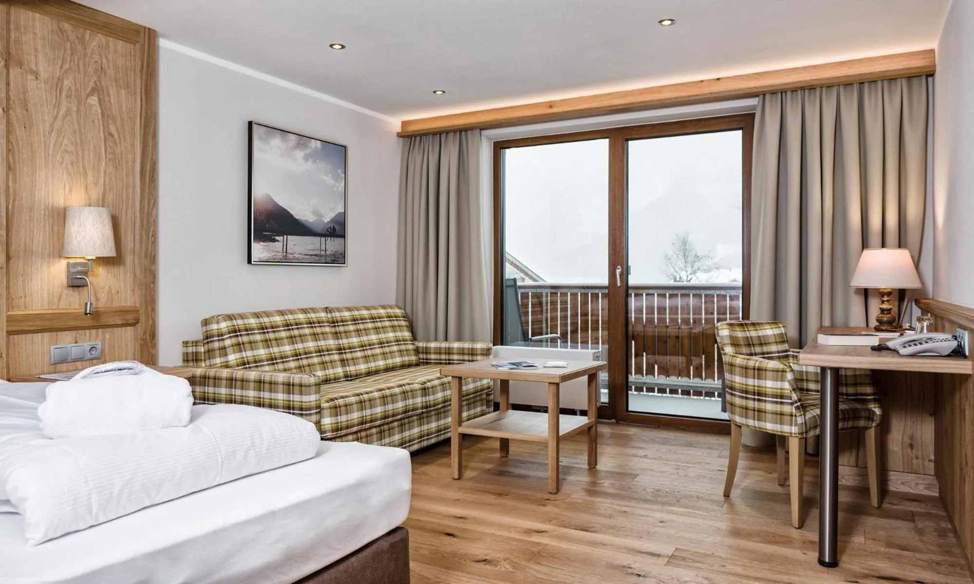 Photo of the whole room, Bed in Das Pfandler