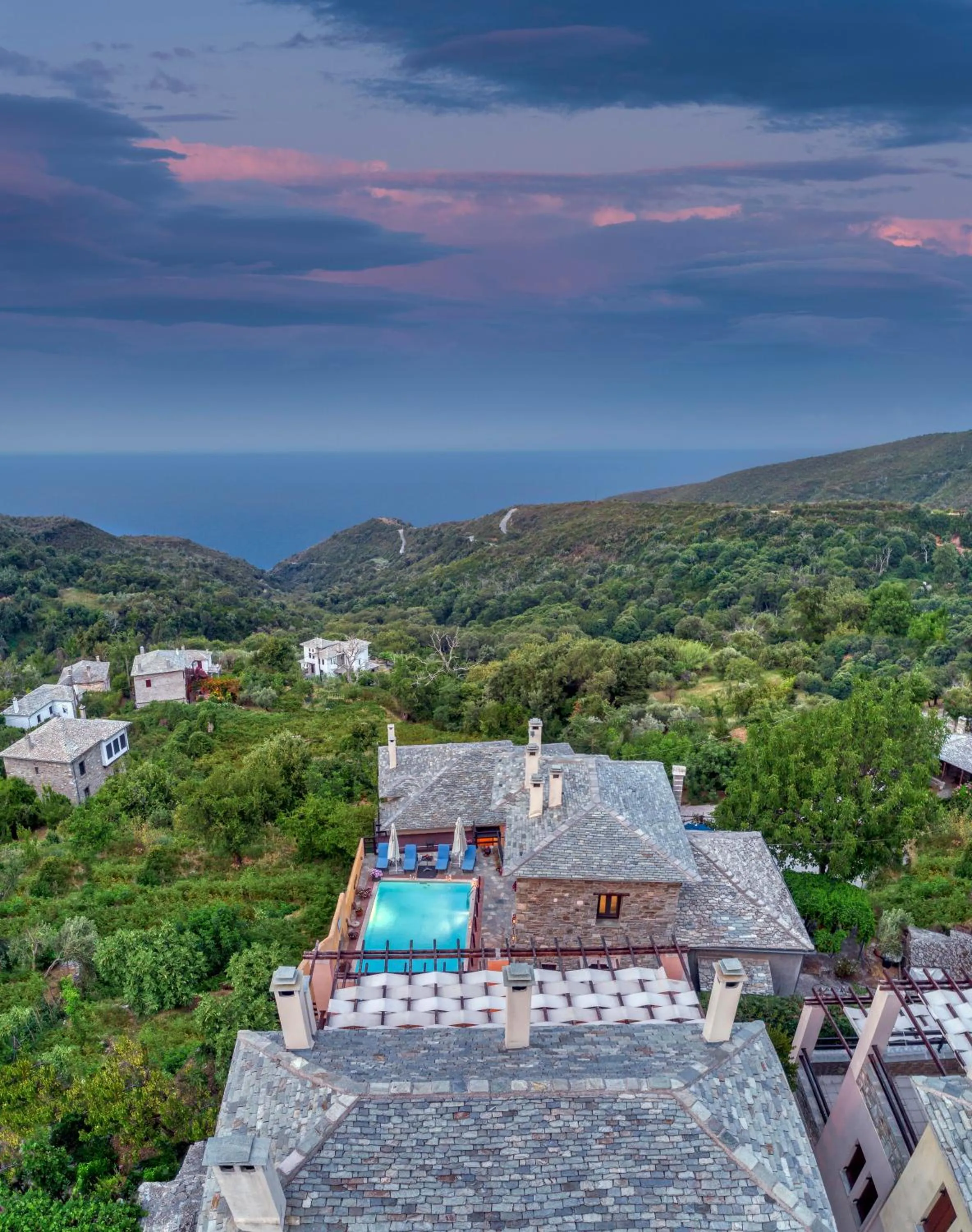 Bird's eye view in Hotel Petradi