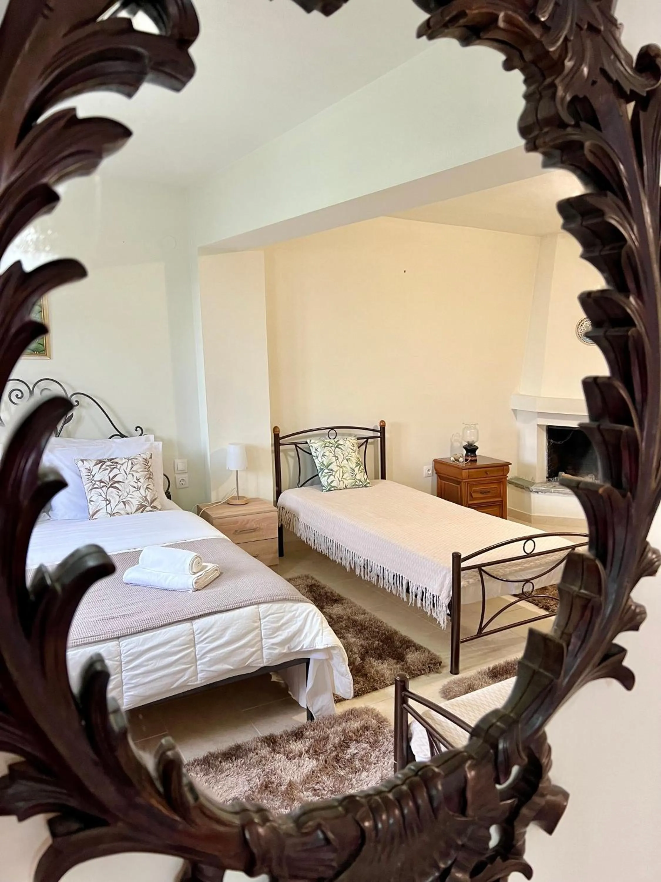 Bed in Hotel Petradi