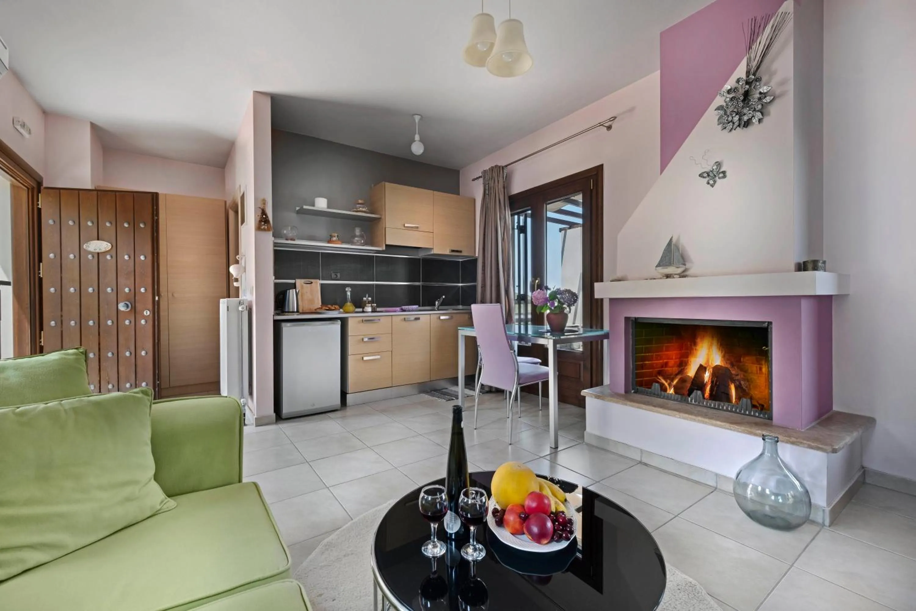 Kitchen or kitchenette in Hotel Petradi