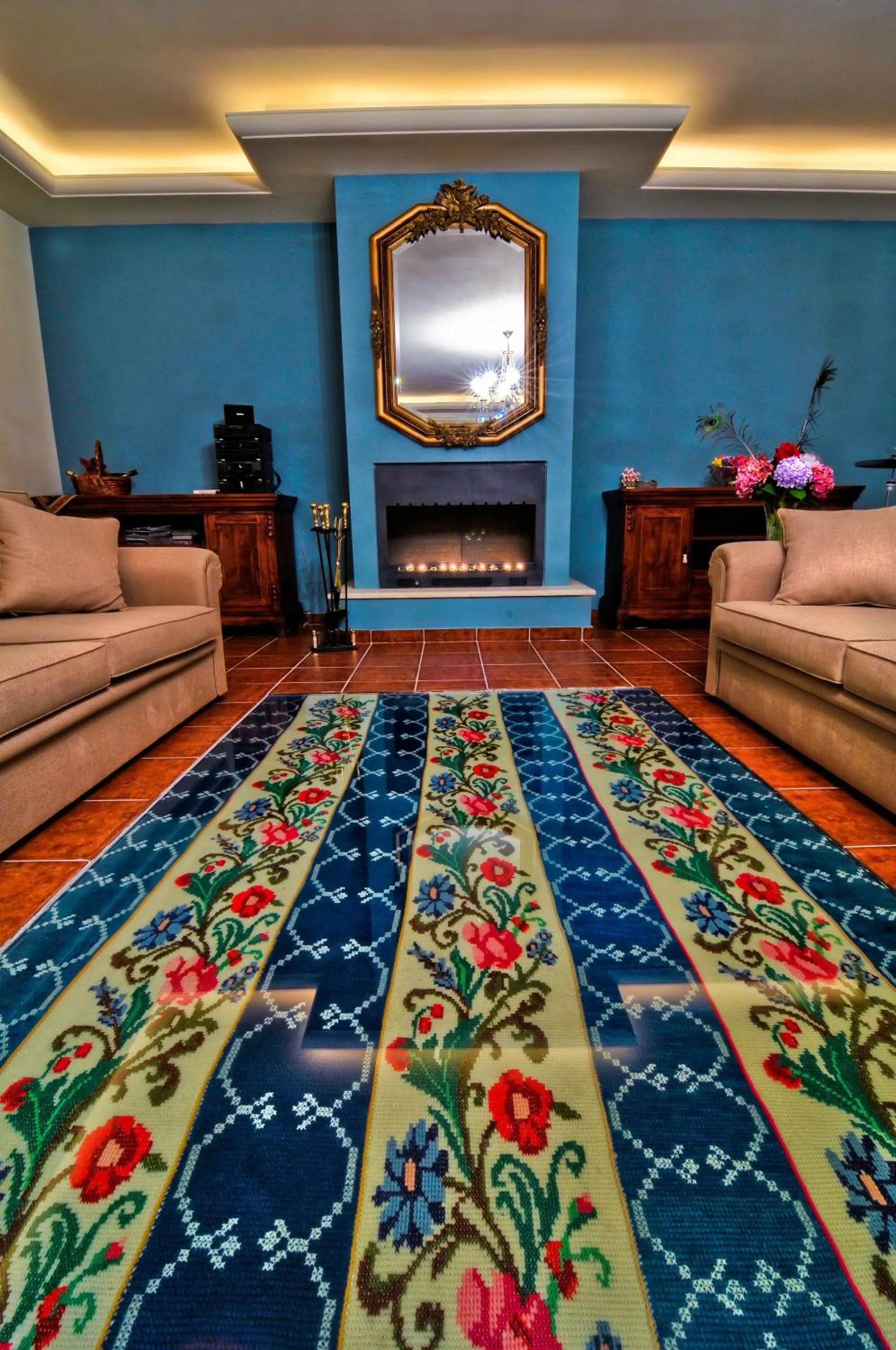 Lobby or reception in Hotel Petradi