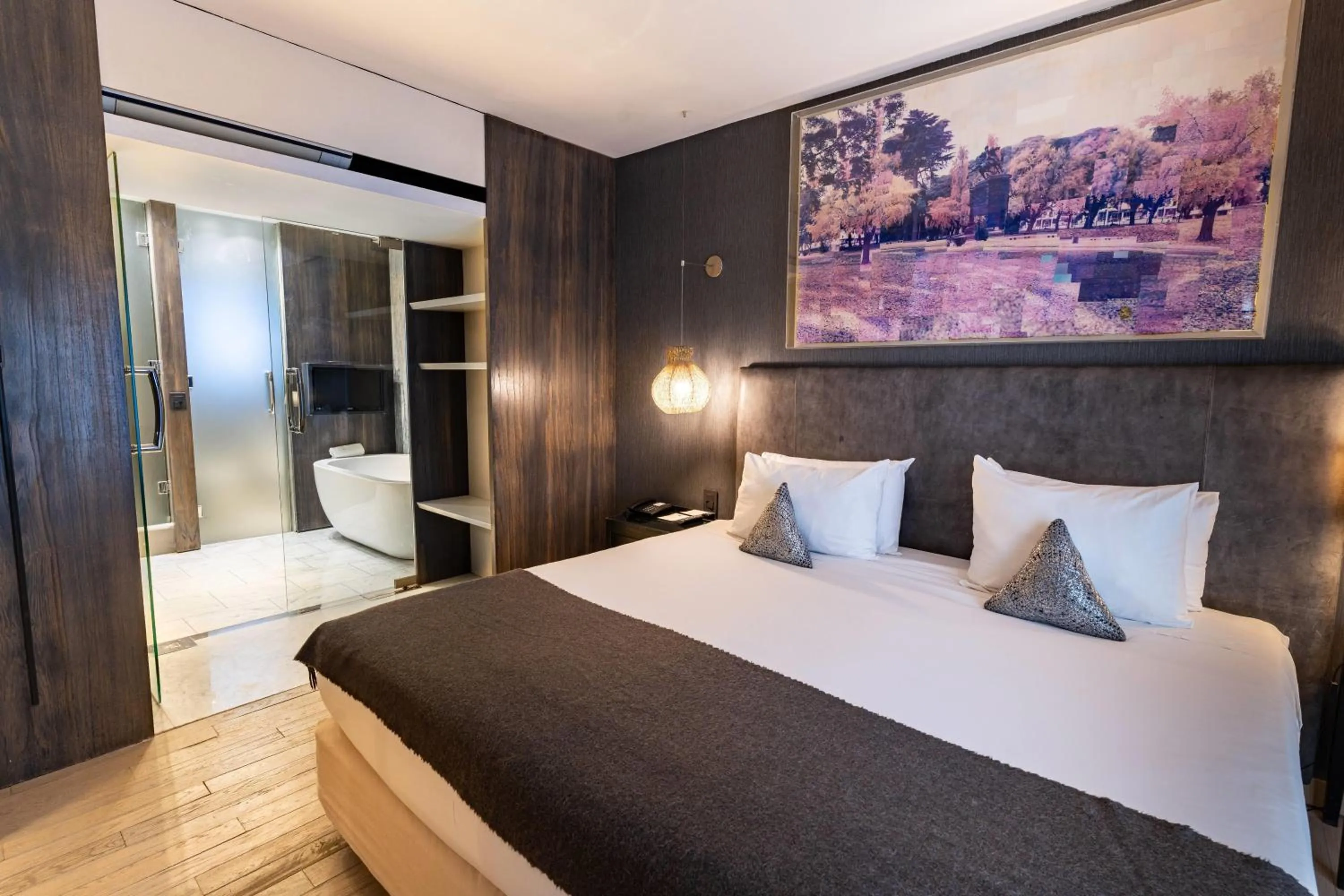 Photo of the whole room, Bed in Esplendor Plaza Francia