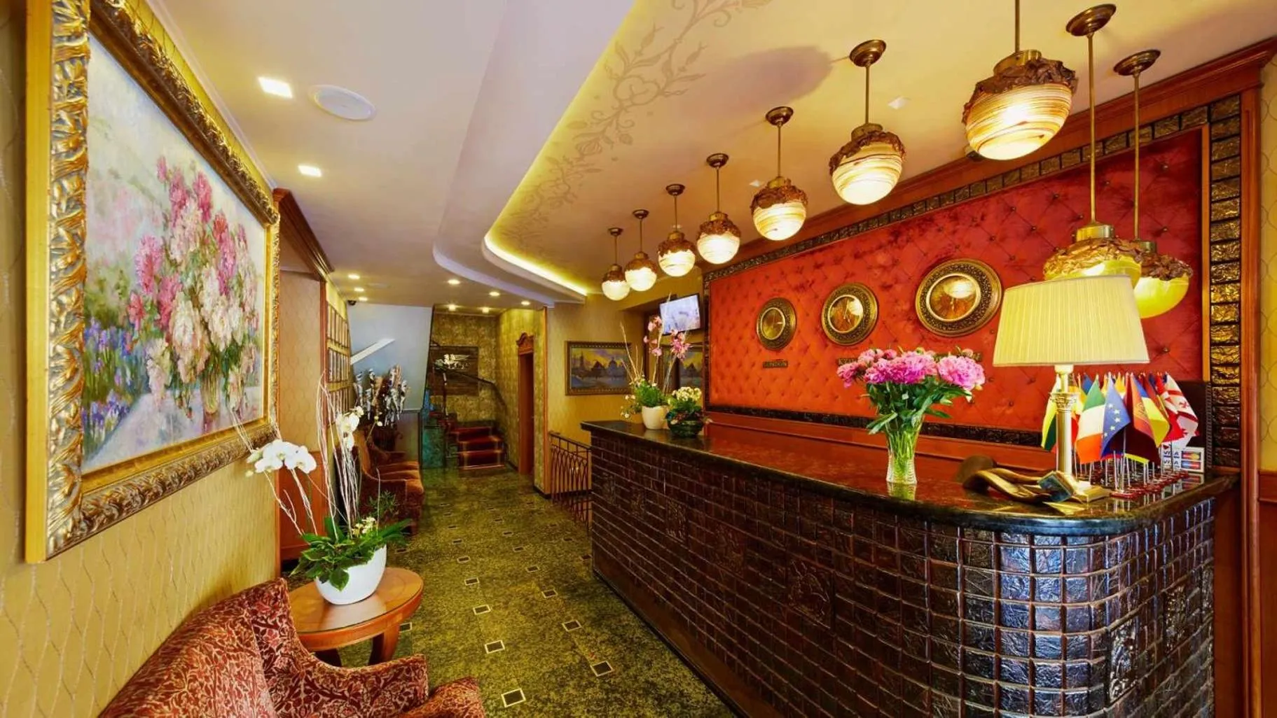 Lobby or reception in Swiss Hotel