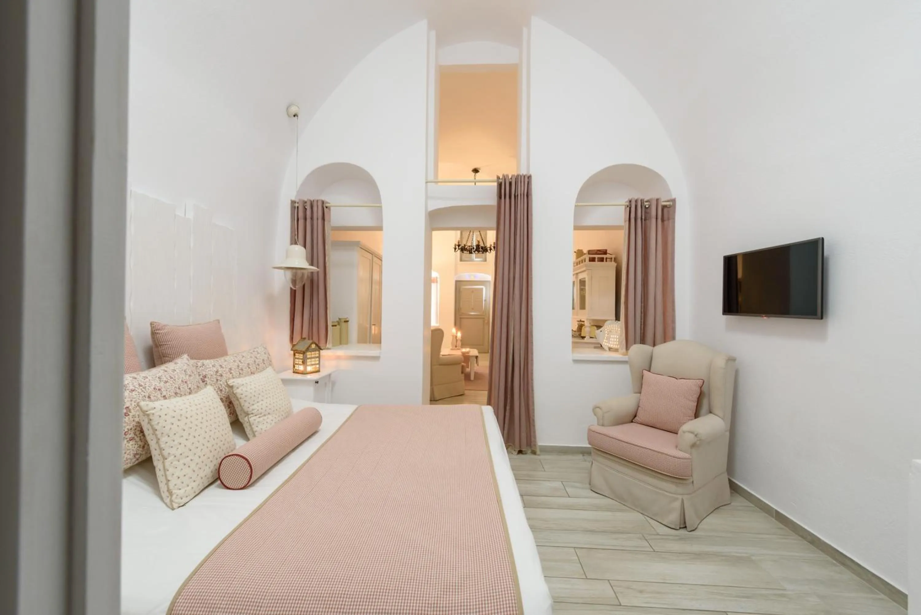 Living room, Bed in Senses Suites