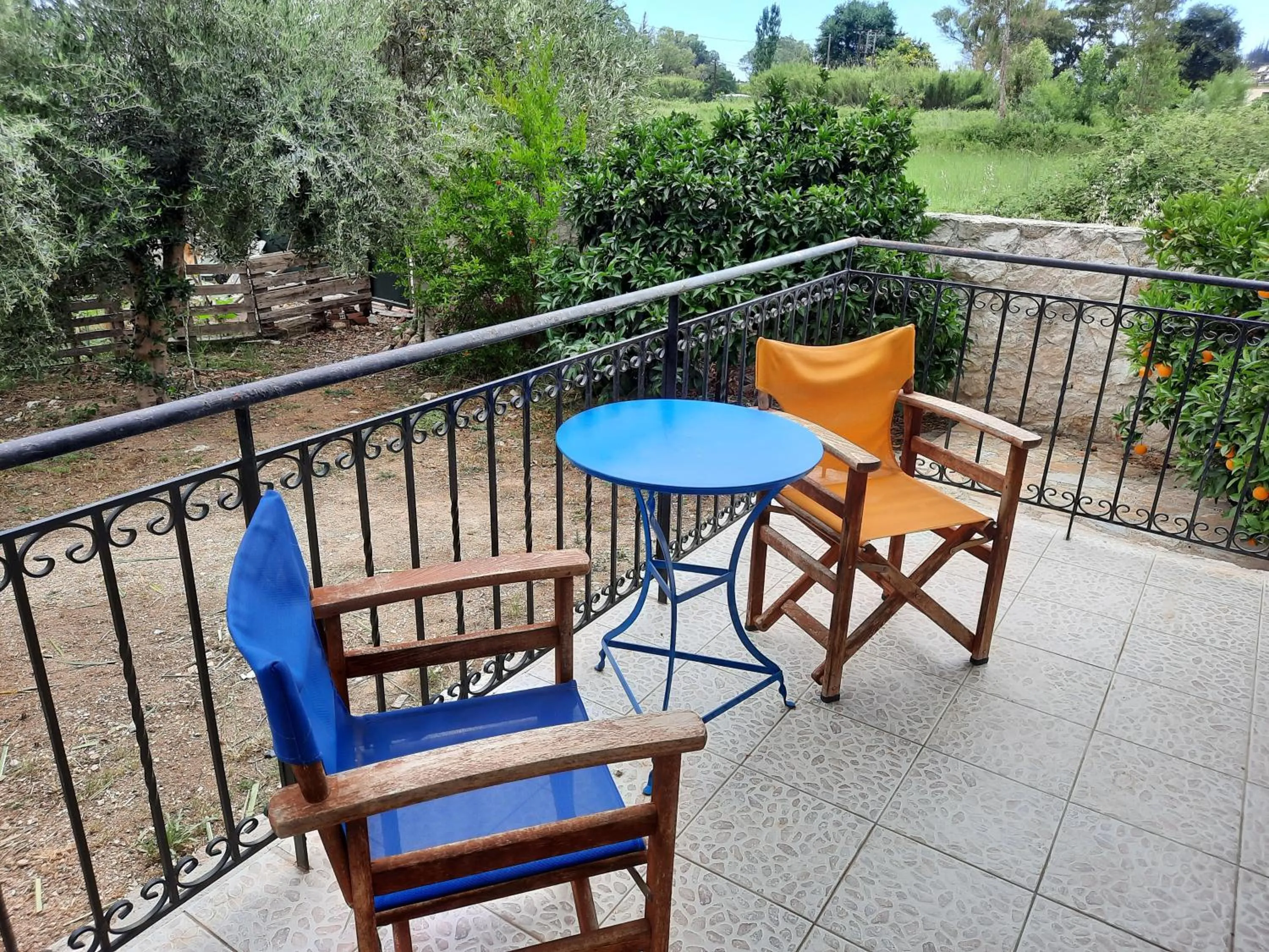 Balcony/Terrace in O Xenonas Ton Mylon