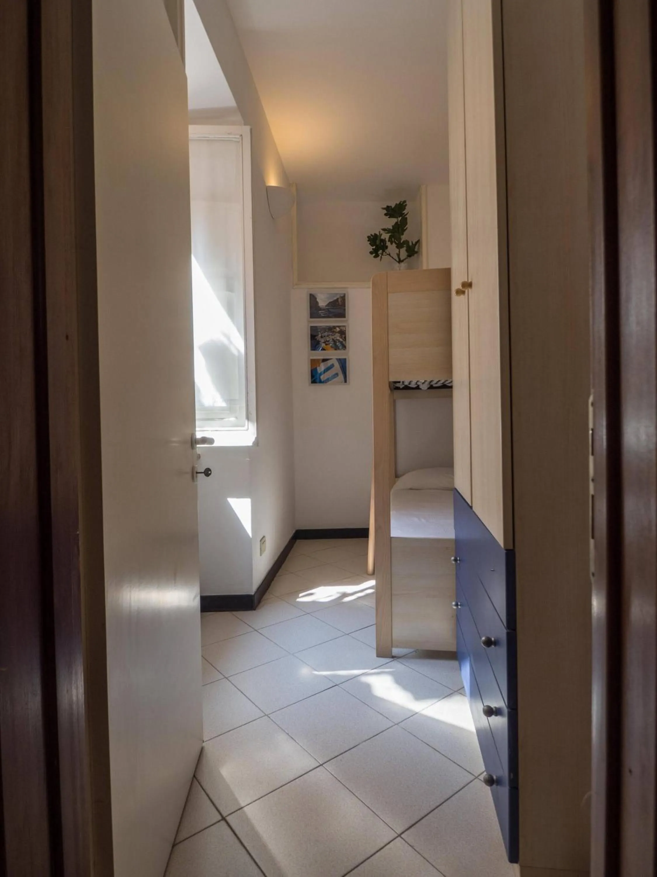 Bed in Ventegà Sea View Apartment with Balcony