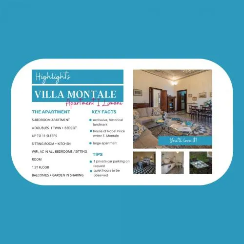 Villa Montale Historical Apartment I Limoni
