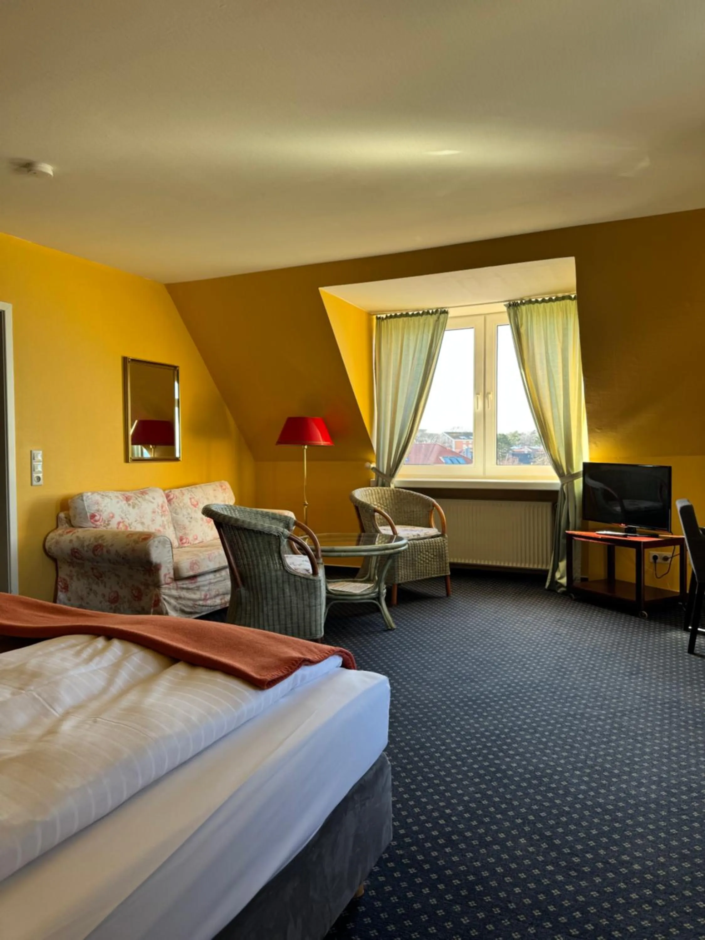 Bed in Hotel Schweriner Hof