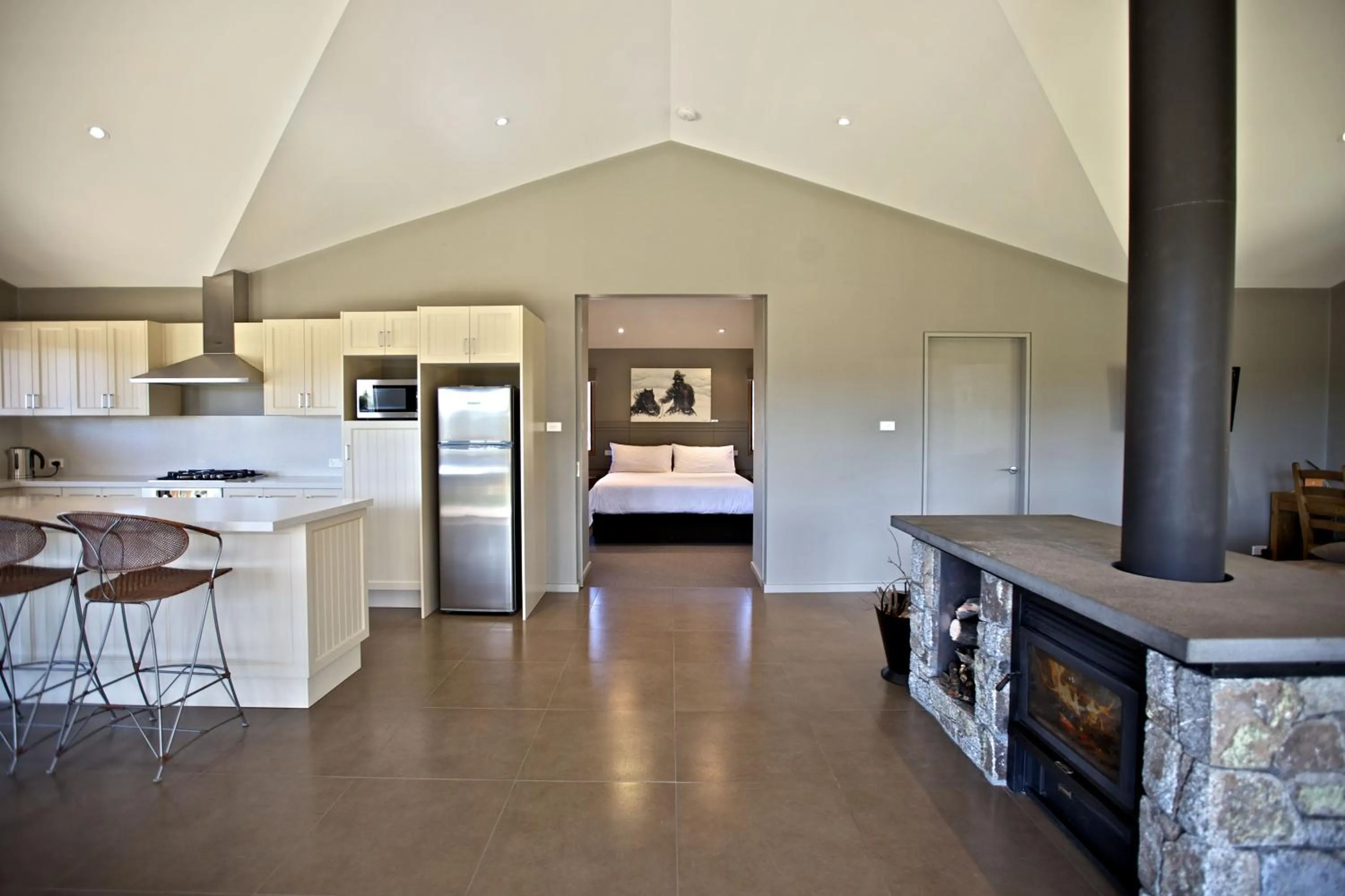 Bed in Snowy Wilderness