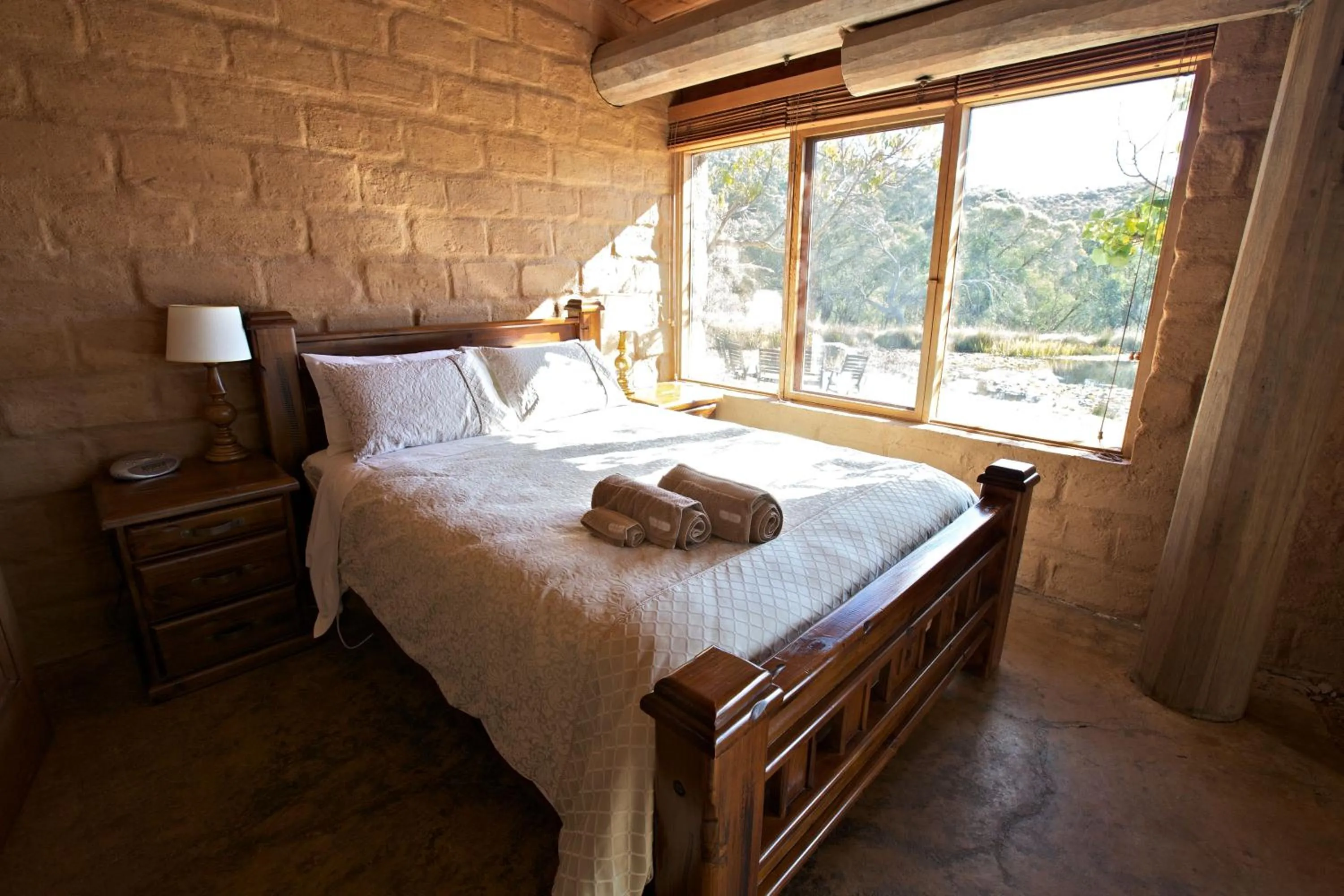 Bedroom, Bed in Snowy Wilderness