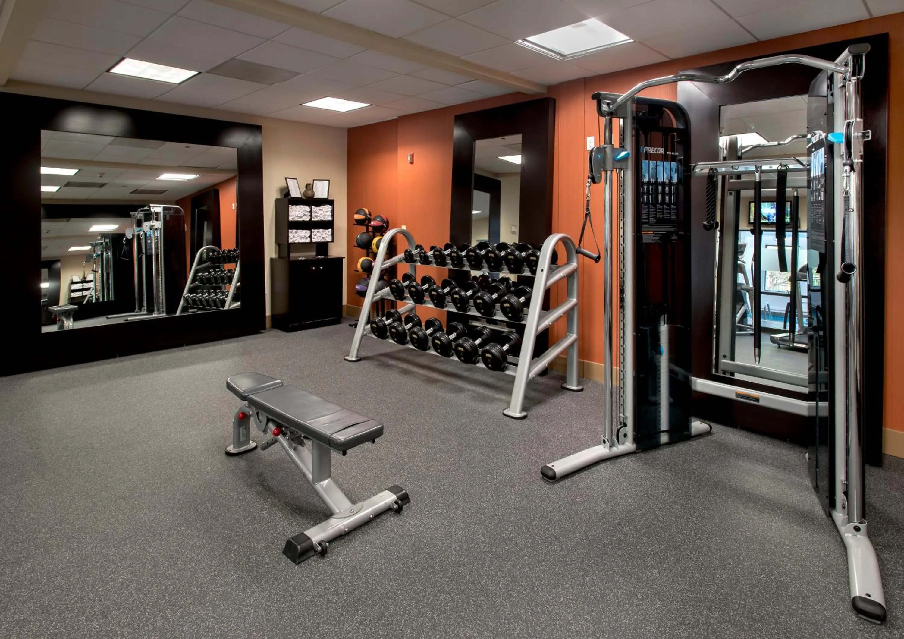 Fitness centre/facilities in Hampton Inn Boston Logan Airport