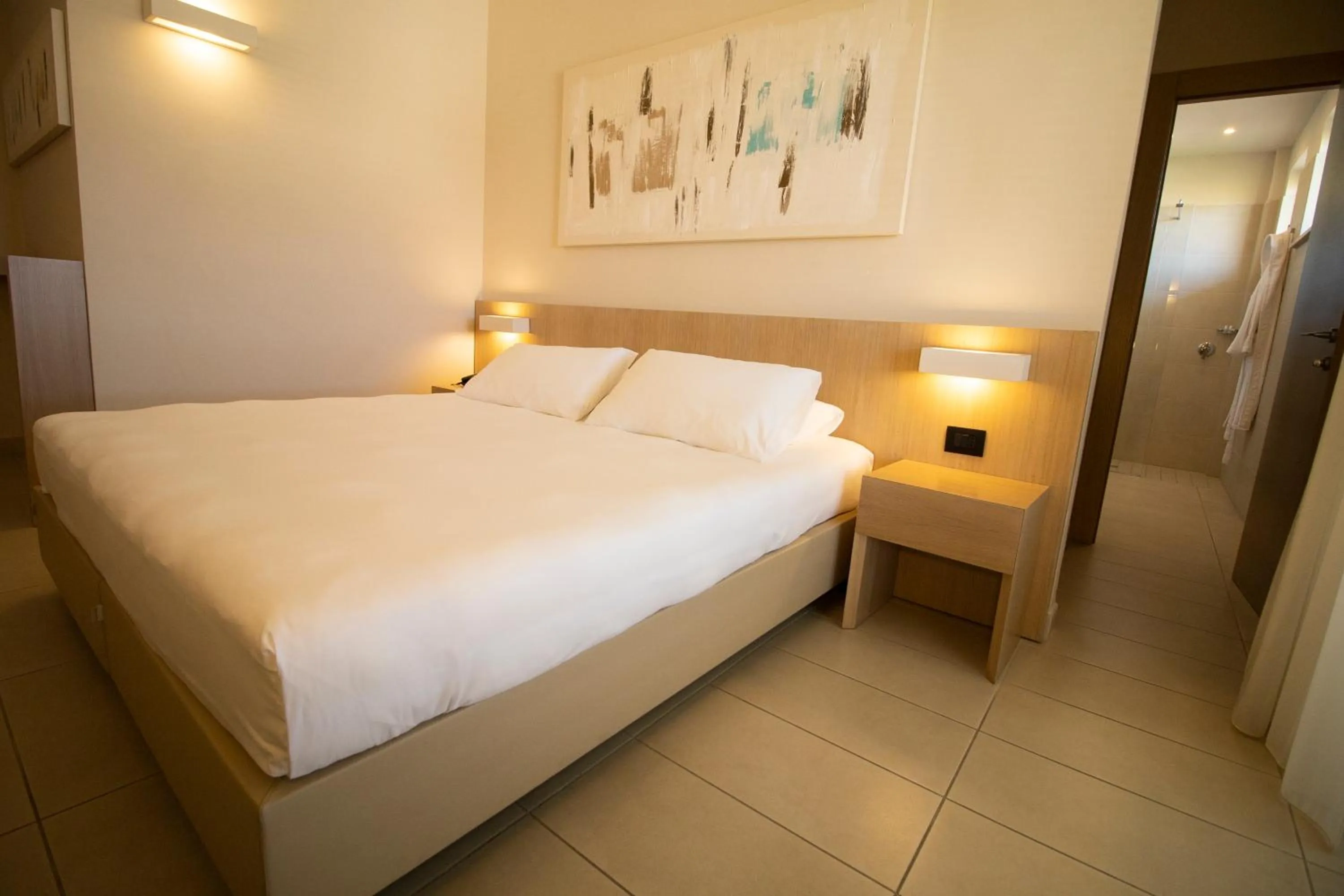 Bed in Grand Hotel President