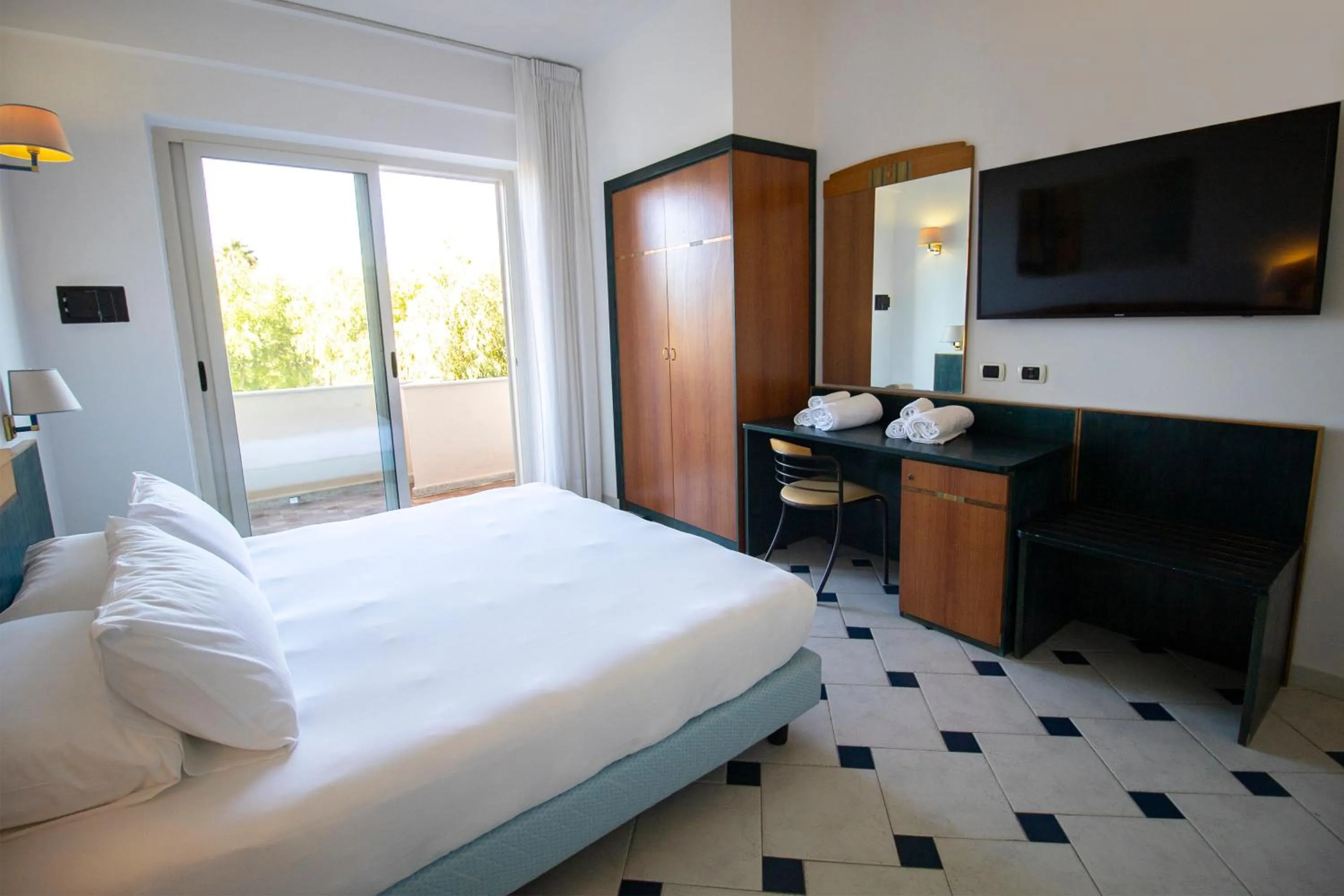 Bed in Grand Hotel President