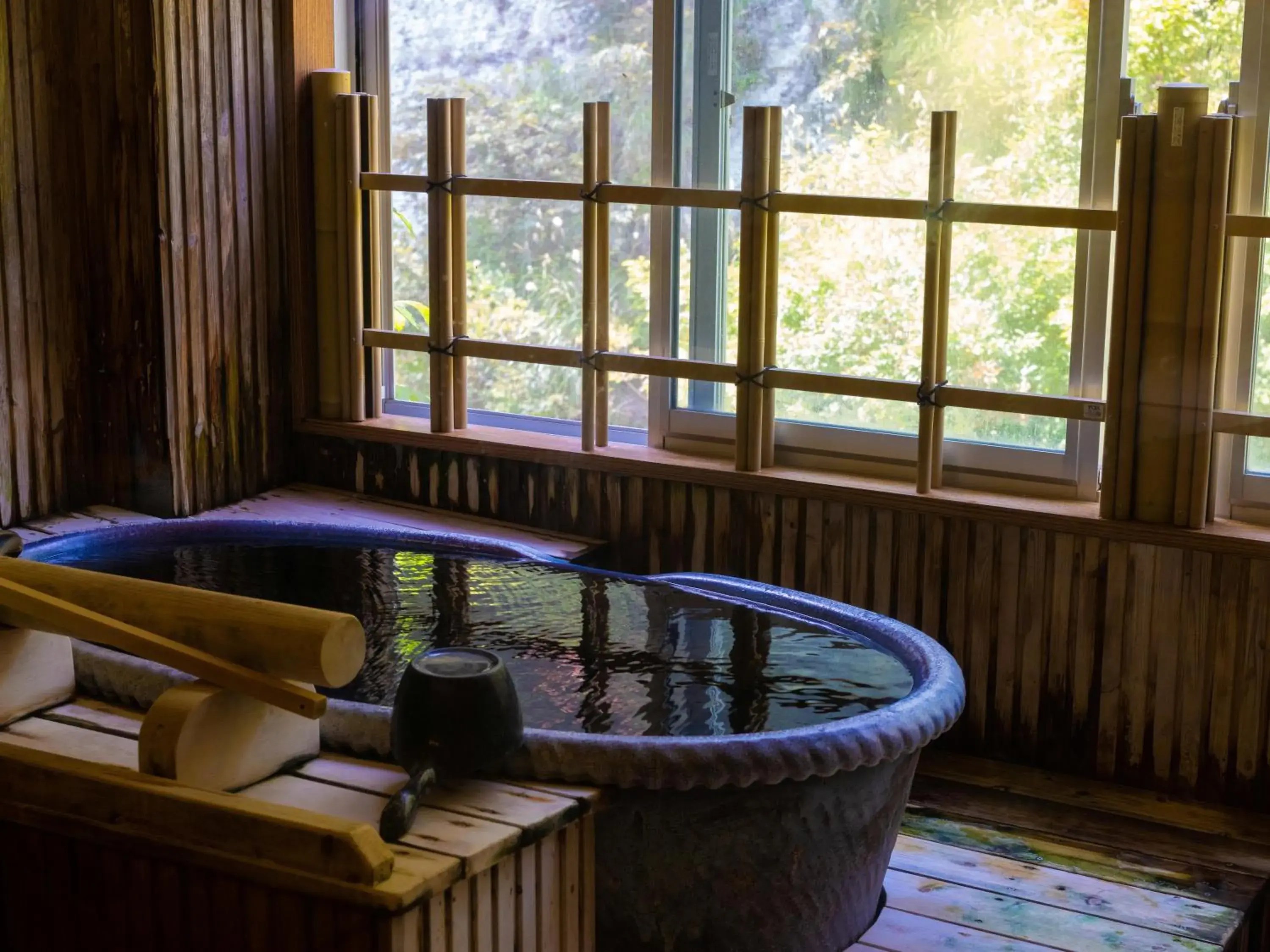 Japanese-Style Triple Room with Semi Open-Air Bath in Fulsato Japanese-Style Triple Room with Semi Open-Air Bath in Fulsato