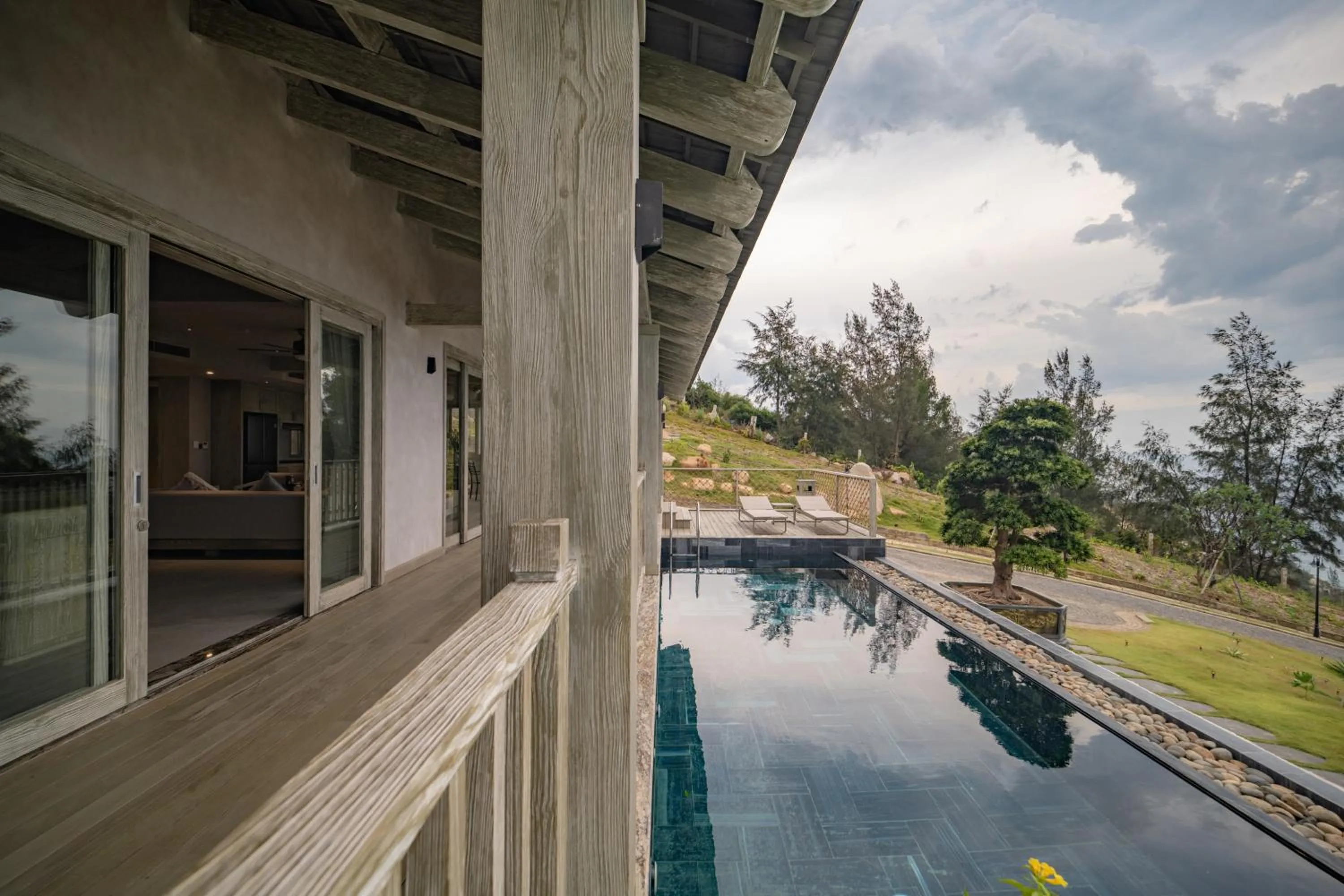 Pool view in Crown Retreat Quy Nhon Resort